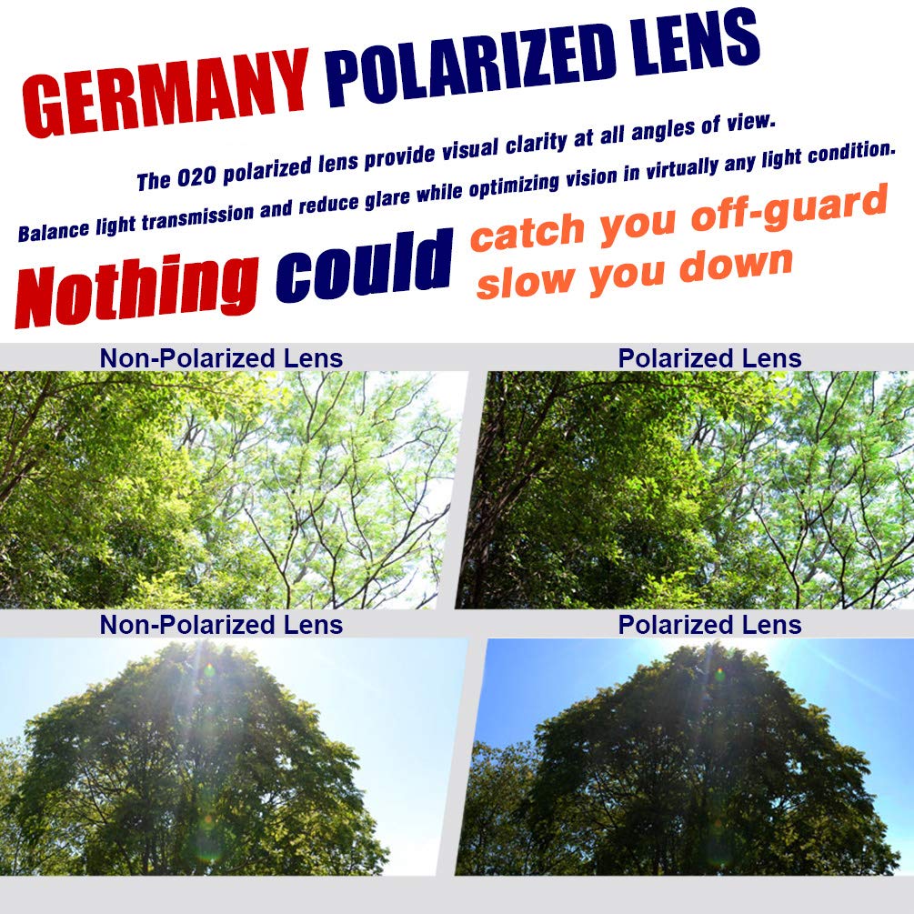 Polarized Sports Sunglasses for Men & Women - UV Protection Baseball Softball Running Cycling Golf - Lightweight Comfortable for Teens & Adults - Perfect for Outdoor Activities & Summer Sports