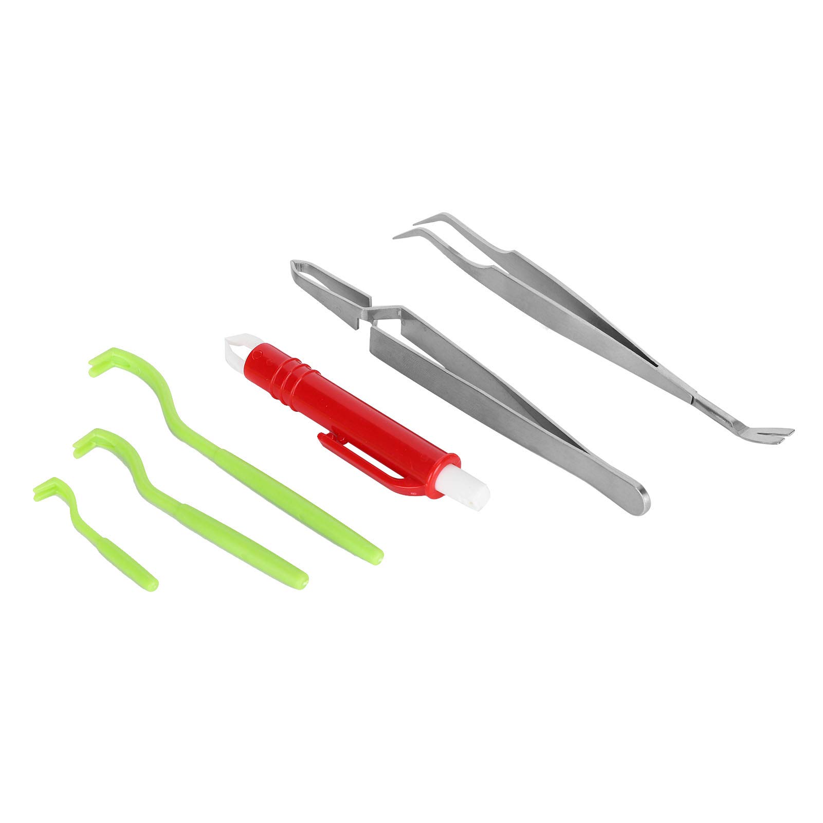 6-Piece Tick Removal Tool Kit for Dogs & Cats - Stainless Steel Tick Remover & Tweezers for Safe Pet Grooming & Outdoor Adventures