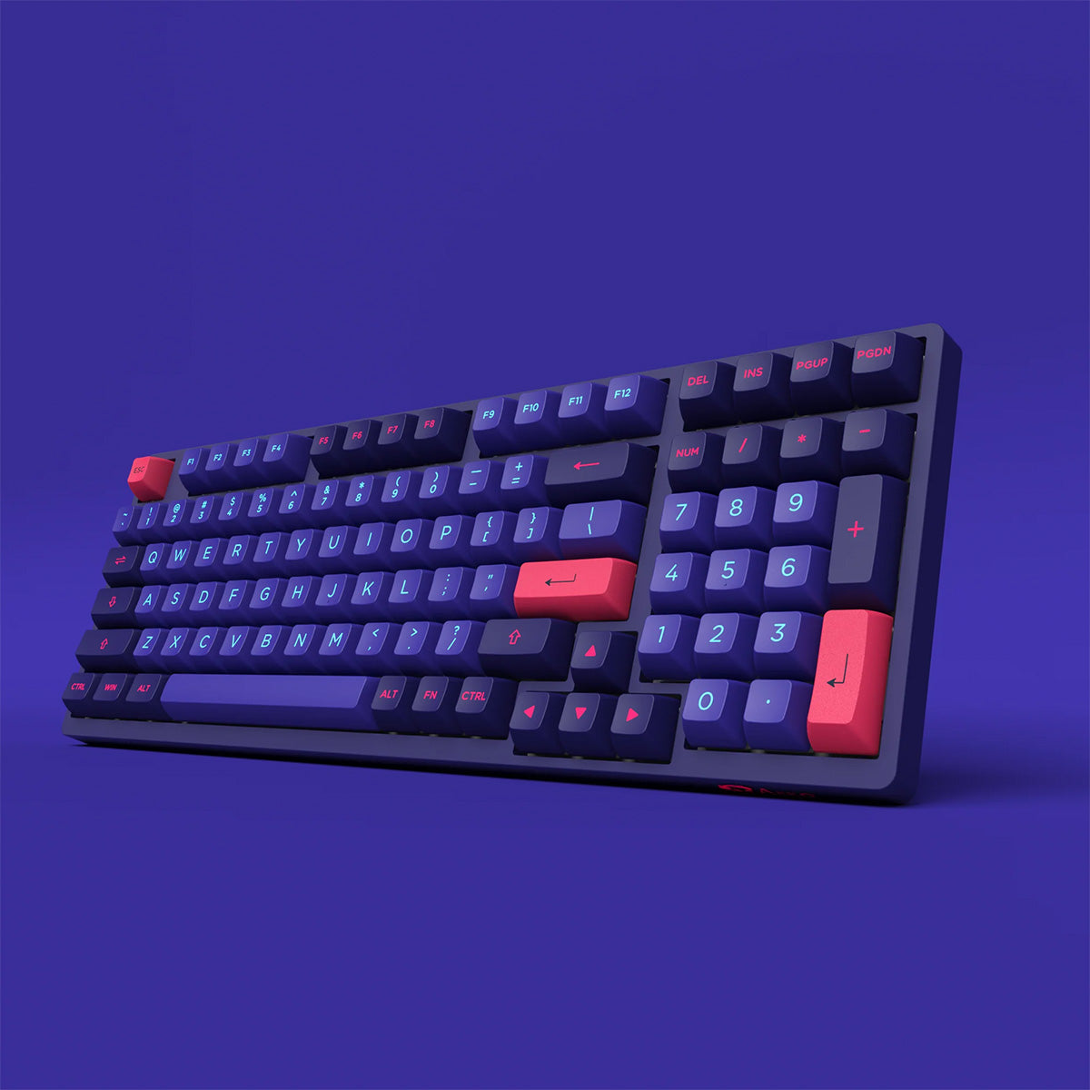 Akko 3098 Neon 96% Compact Full-Sized Mechanical Keyboard with Creamy Yellow Switches - Perfect for Gaming, Typing & Office Work