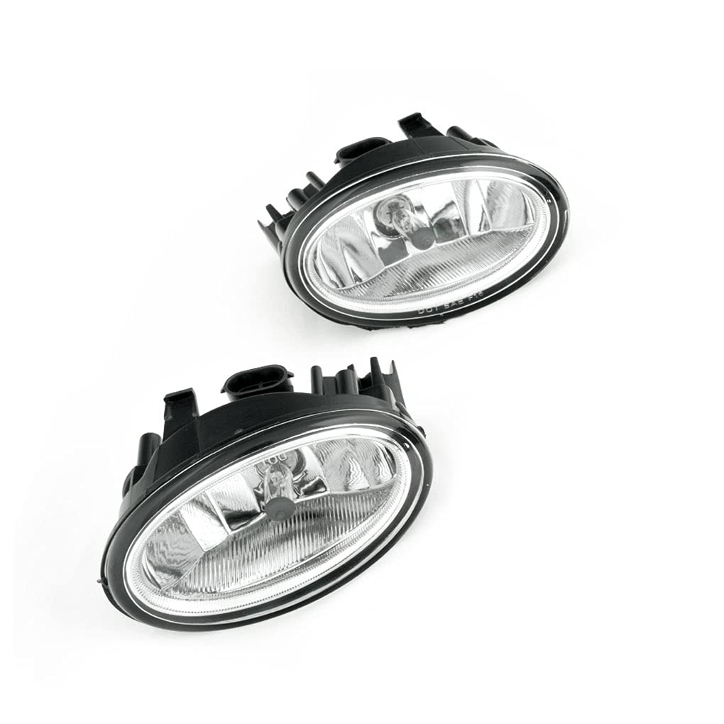 2017-2019 Honda CRV Fog Light Assembly Kit - Chrome Trim Replacement with Wiring Harness, Switch & Bezel (Includes Halogen Bulbs) | Perfect for Off-Road Driving & Night Visibility