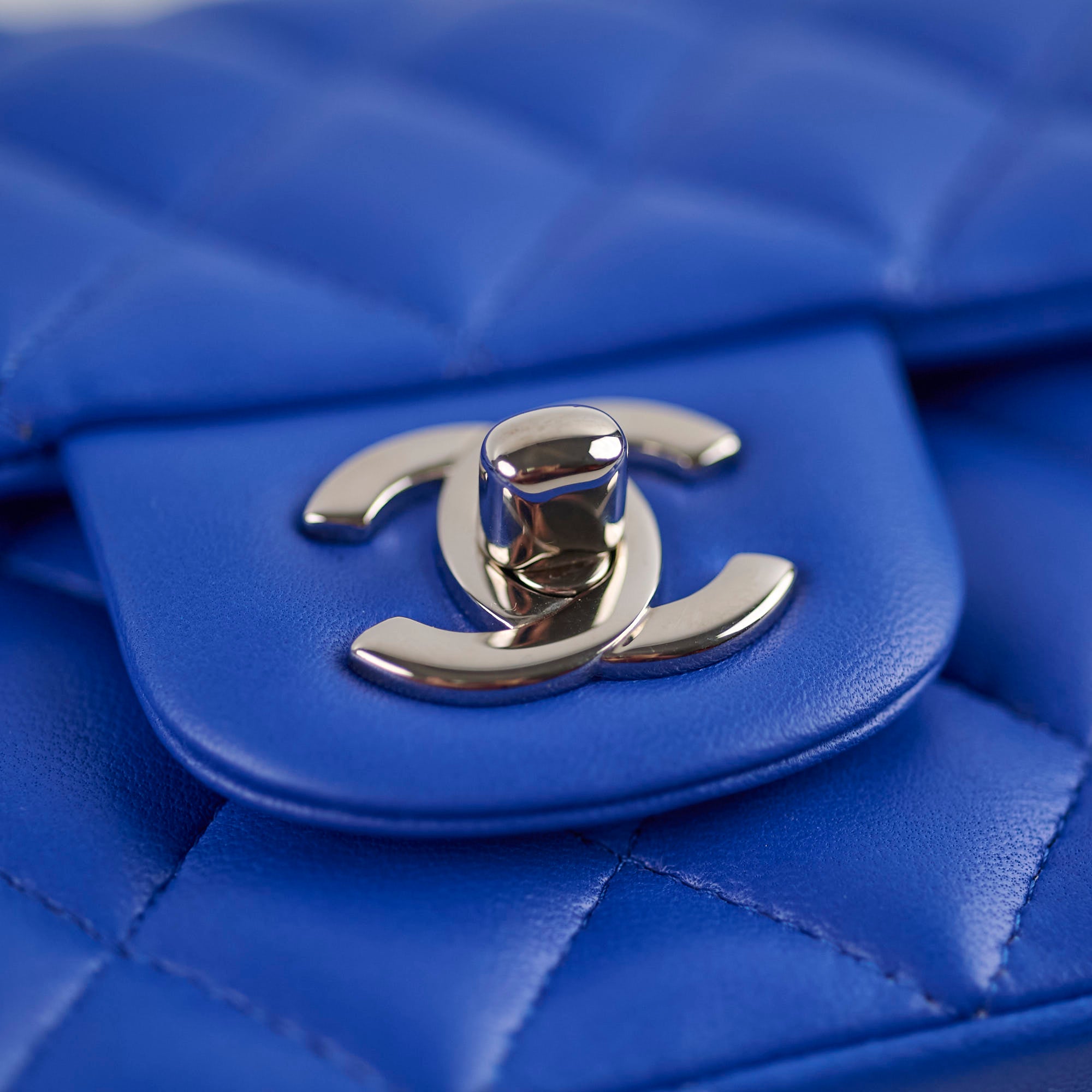 Chanel Mini Rectangular Flap Bag in Blue - 27 Series | Luxury Designer Crossbody Bag for Women | Perfect for Evening Parties, Date Nights & Special Occasions