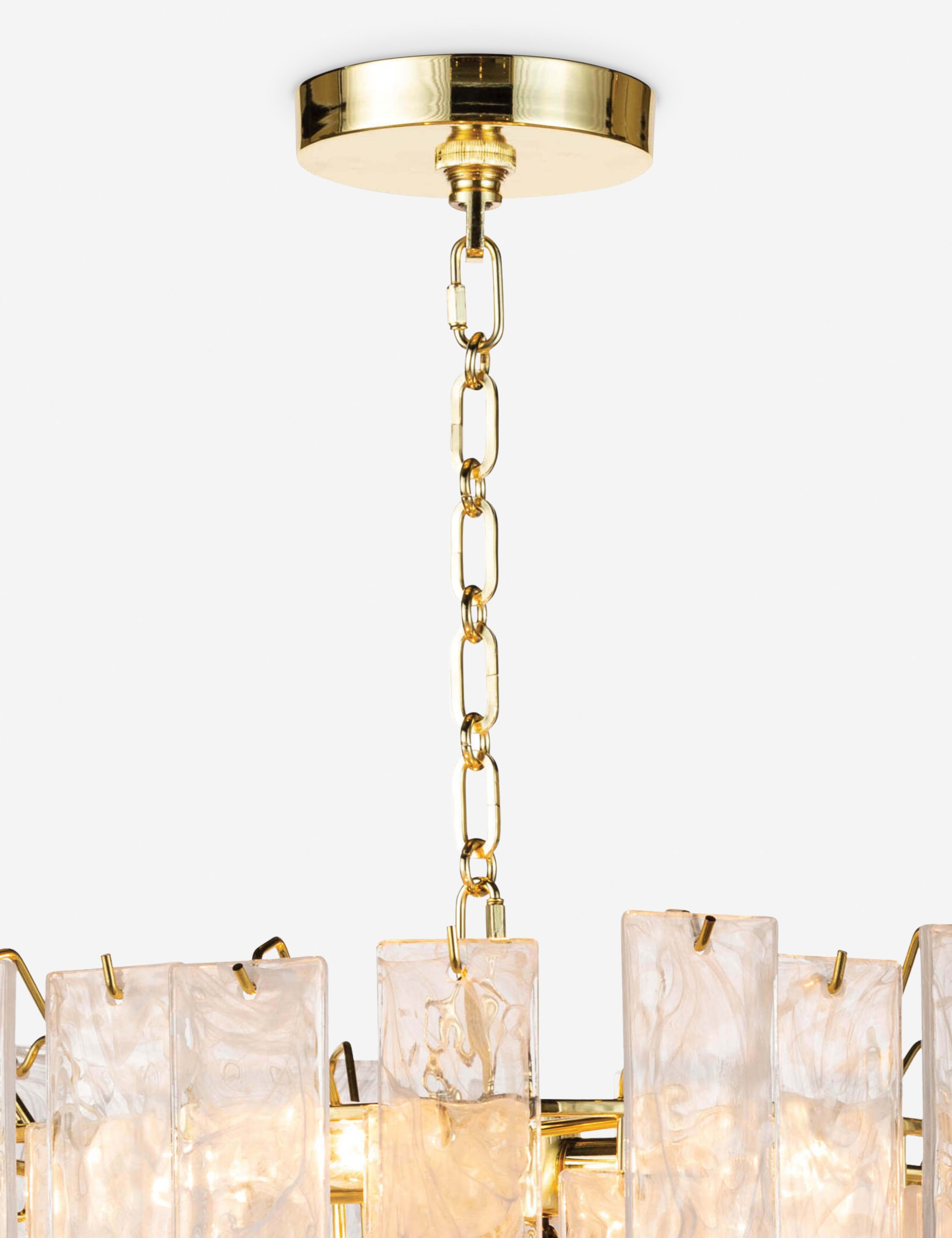 Regina Andrew Glacier Chandelier - Modern Crystal Ceiling Light Fixture for Dining Room, Living Room & Bedroom - Elegant Home Decor Lighting for Weddings & Luxury Interiors