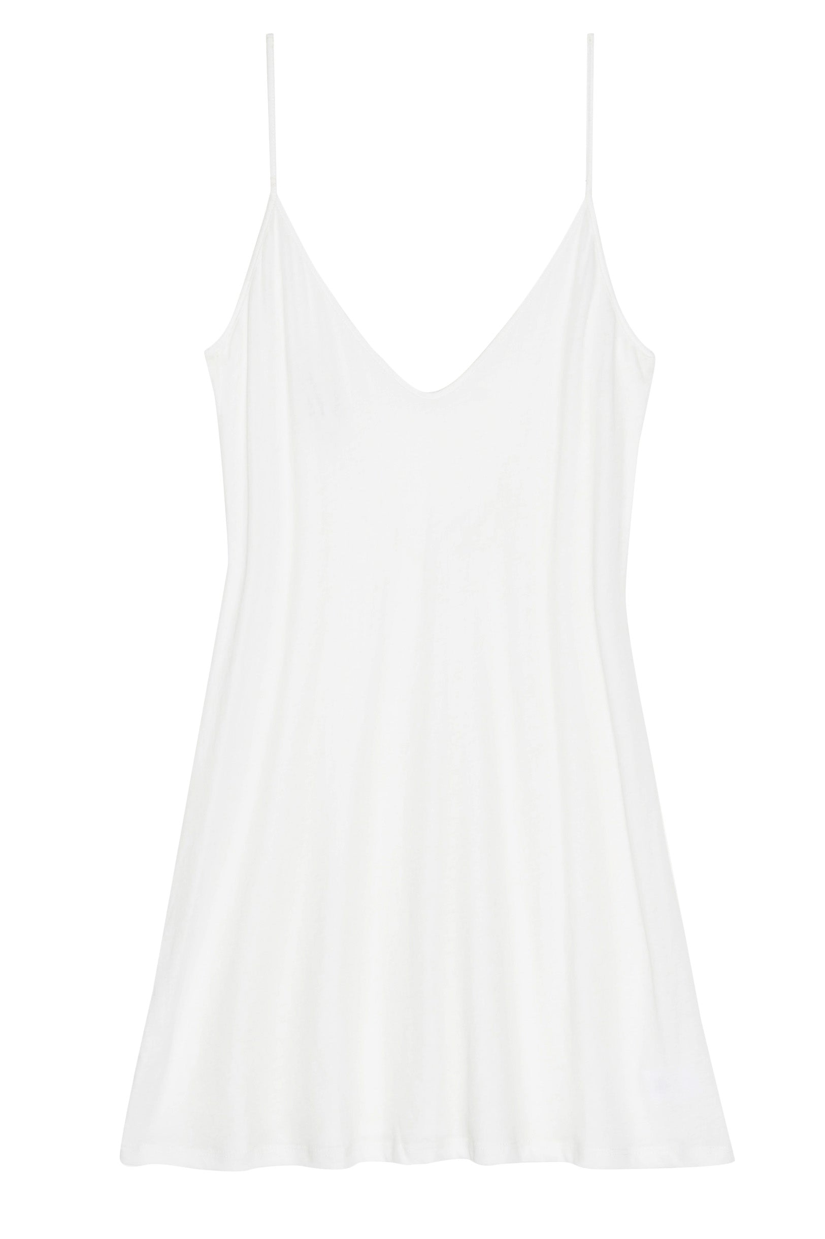 Premium Pima Cotton Lounge Slip Dress in Ivory - Soft & Comfortable Sleepwear for Women, Perfect for Relaxing at Home or Lounging in Style
