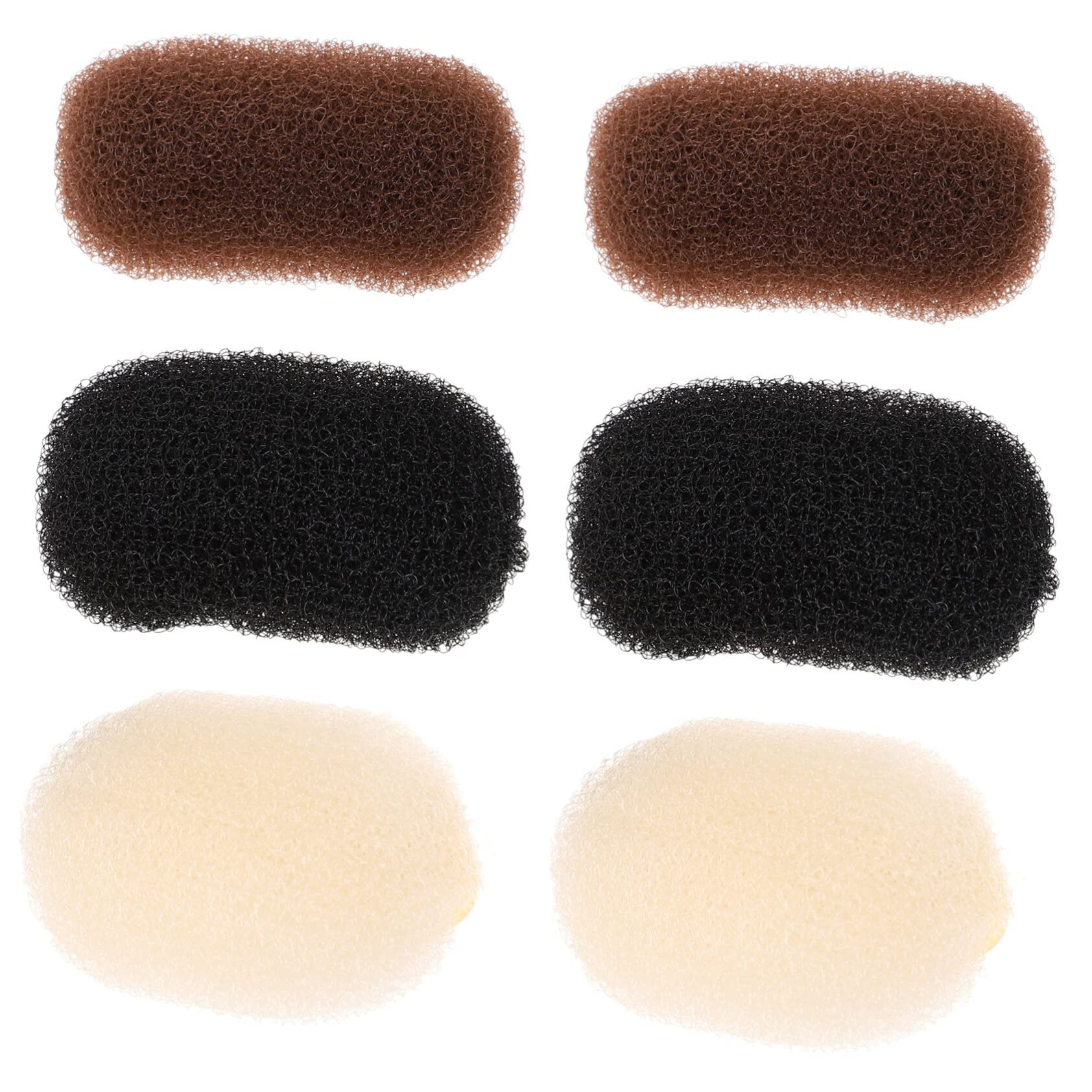 FRCOLOR 6pcs Hair Booster Clips - Volumizing Hair Padding & Styling Accessories for Women | Fluffy Hair Bump Inserts, Braided Hair Clips & Updo Pads | Perfect for Weddings, Parties & Everyday Volume Boost
