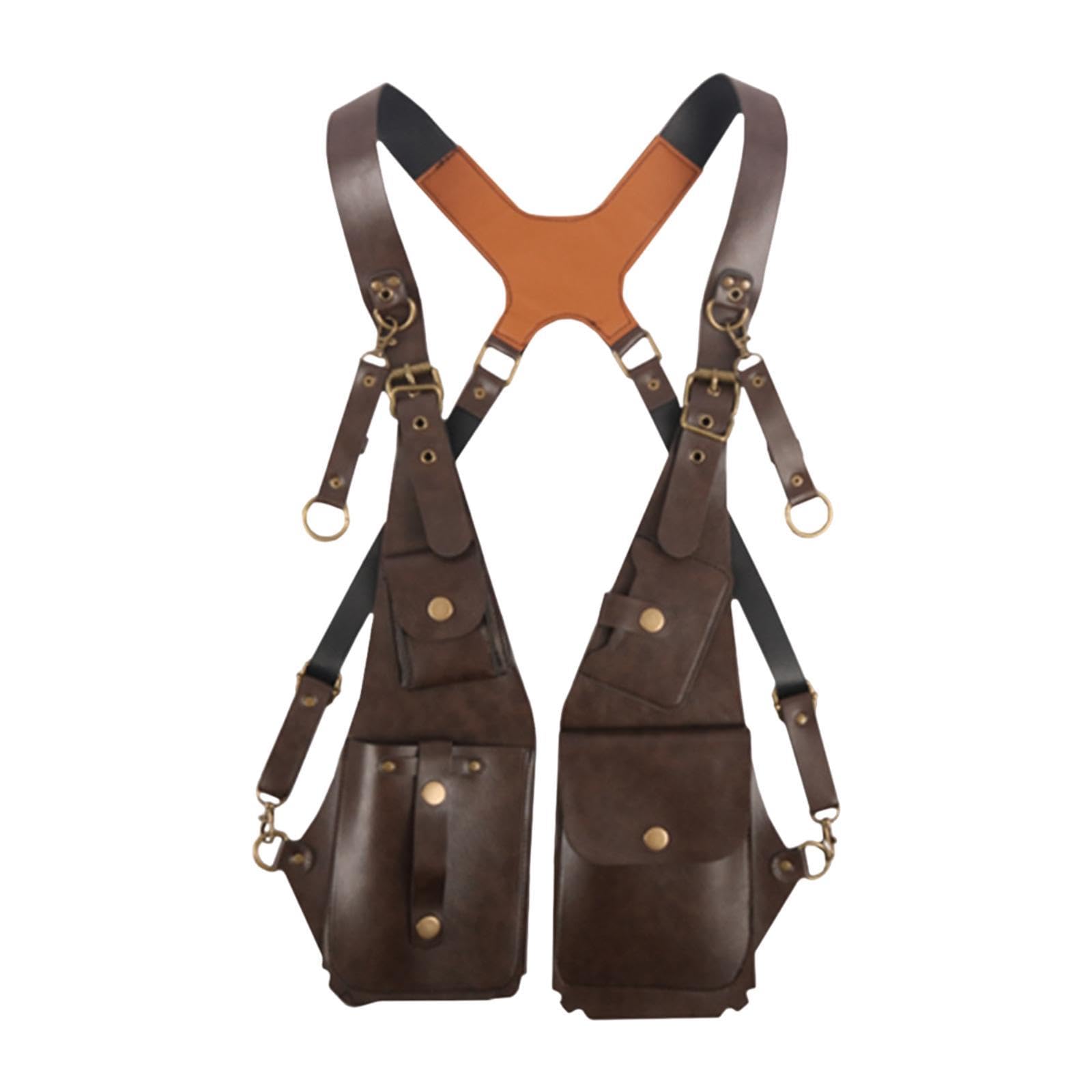 Men's Anti-Theft Crossbody Shoulder Bag - Adjustable PU Leather Strap Wallet Phone Bag for Travel, Hiking & Outdoor Activities