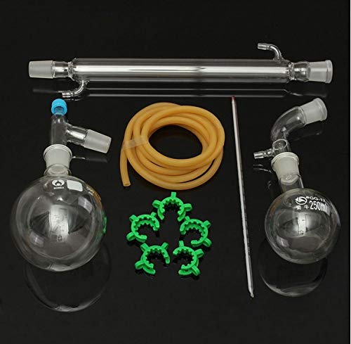 500ml 24/40 Joint Glass Distillation Kit - Essential Oil Extractor, Water Purifier & Chemistry Lab Glassware Set for Home DIY, Aromatherapy & Scientific Experiments