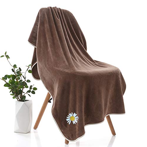 Super Absorbent Microfiber Hair & Bath Towel Set for Women & Men - Quick Dry, Soft & Lightweight (Coffee) - Perfect for Home, Gym, Travel & Spa Use