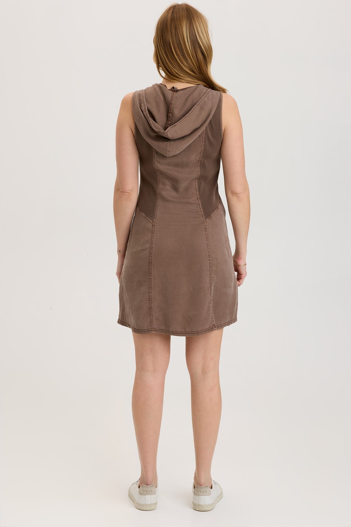 Janina Women's Hooded Dress - Elegant Long Sleeve Casual Dress with Pockets for Fall & Winter | Perfect for Office, Date Night & Holiday Parties