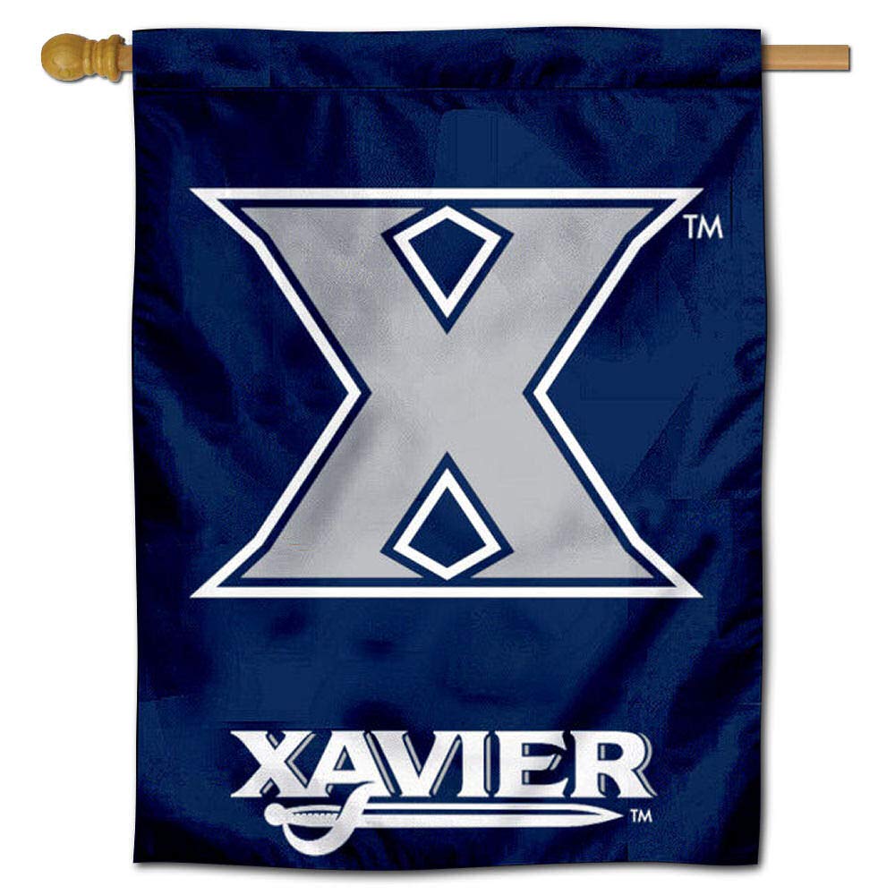 Xavier Musketeers House Flag Banner - Durable Outdoor College Team Pride Decoration for Game Day, Tailgating & Home Decor