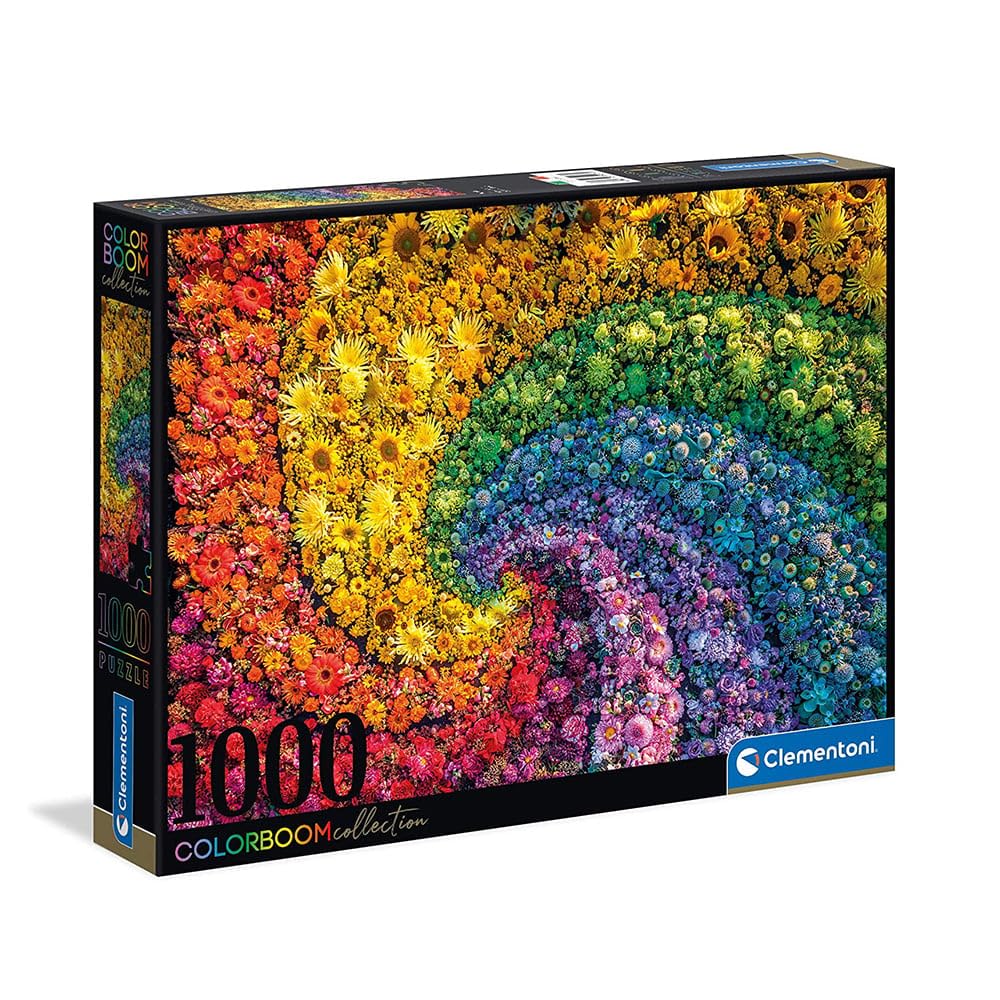 Clementoni 39594 Colorboom Collection Whirl 1000 Piece Jigsaw Puzzle for Adults - Vibrant Colors, Made in Italy - Perfect for Relaxation, Home Decor & Gift Giving
