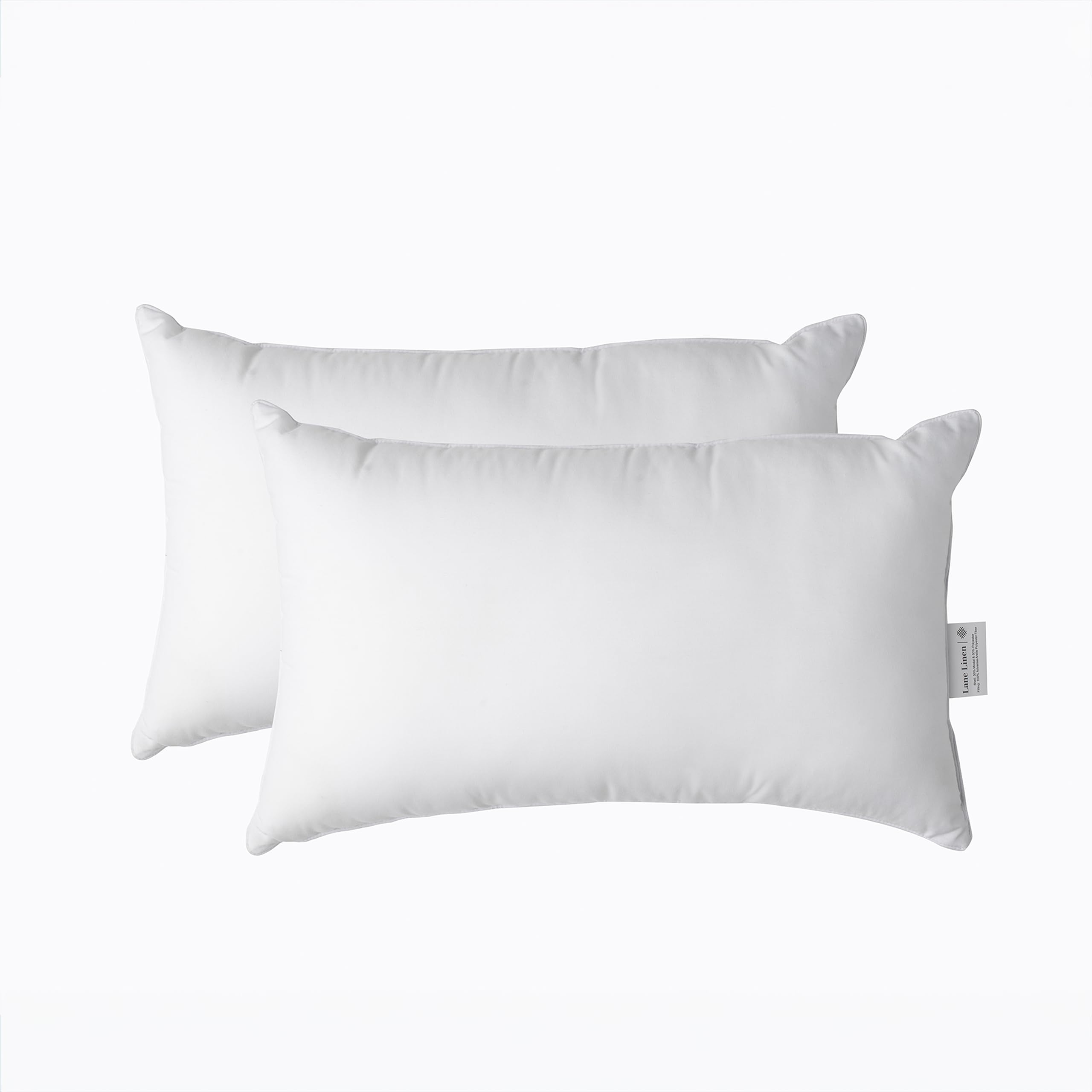 Premium 12x20 Fluffy White Pillow Inserts (Pack of 2) - Soft Decorative Couch Pillows for Sofa, Bed & Living Room - Perfect for Throw Pillow Covers, Home Decor & Cozy Comfort