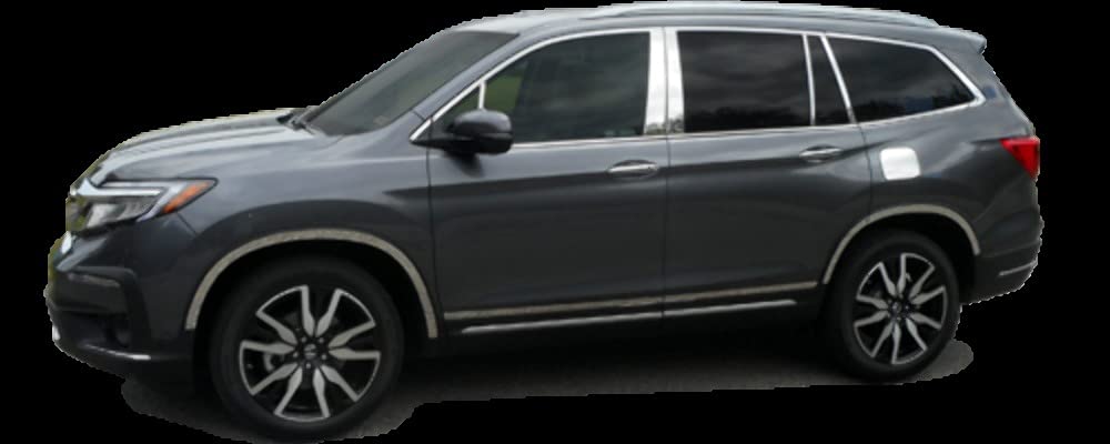 2019-2020 Honda Pilot Stainless Steel Front Bumper Trim - 0.5