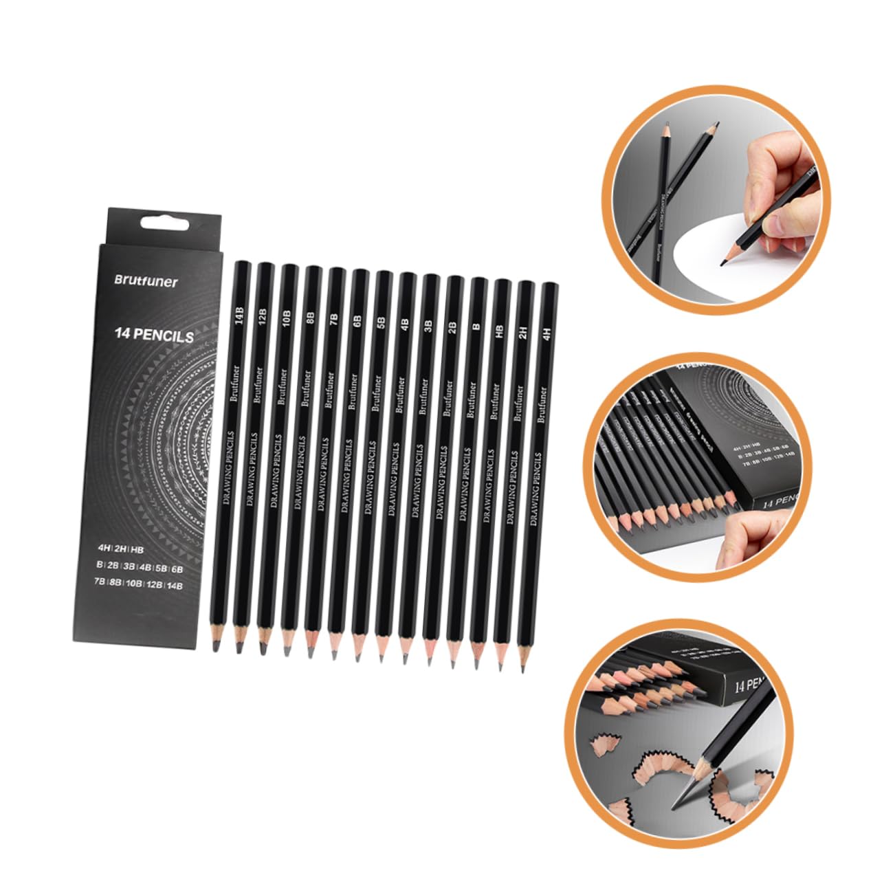 KALLORY 56 Pcs Professional Sketch Pencils Set - Artist Drawing Pencils with Graphite Shading Pencils for Sketching, Shading & Art Projects - Perfect for Beginners, Students & Professional Artists (Portable Art Supplies for Studio, Classroom & Outdoor Drawing)
