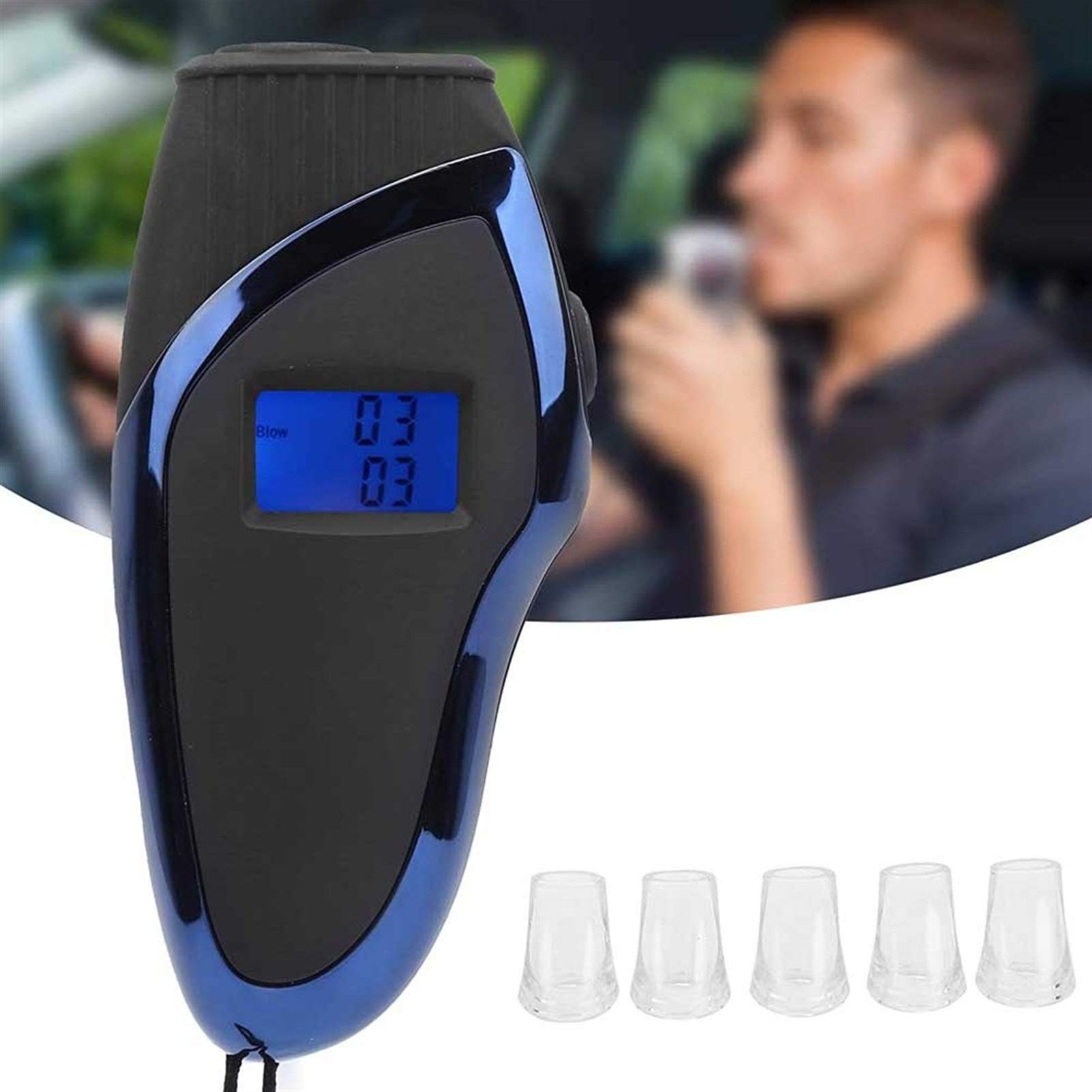 Scout Breathalyzer - Professional Grade Alcohol Tester with High Accuracy | Portable BAC Detector for Personal & Workplace Use | Ideal for Parties, Driving Safety & Alcohol Monitoring