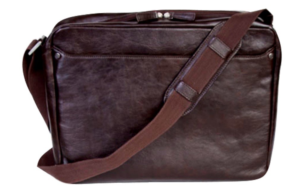 Premium Hopkins Messenger Bag for Men & Women - Durable Leather Shoulder Bag in Chocolate Brown - Perfect for Work, Travel & Everyday Use