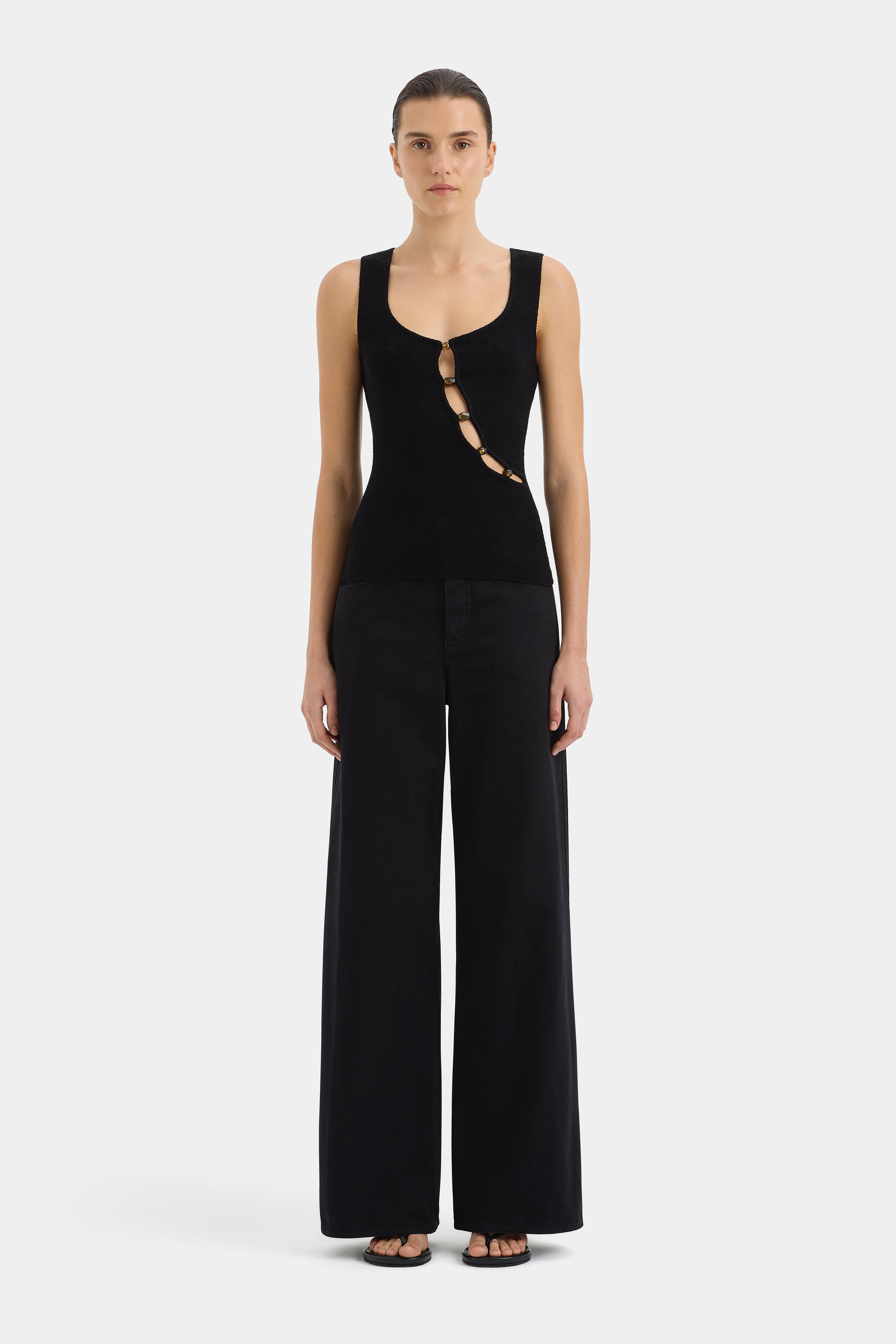 Chiara Beaded Tank Top for Women - Stylish Summer Casual Wear - Perfect for Beach, Vacation & Date Nights
