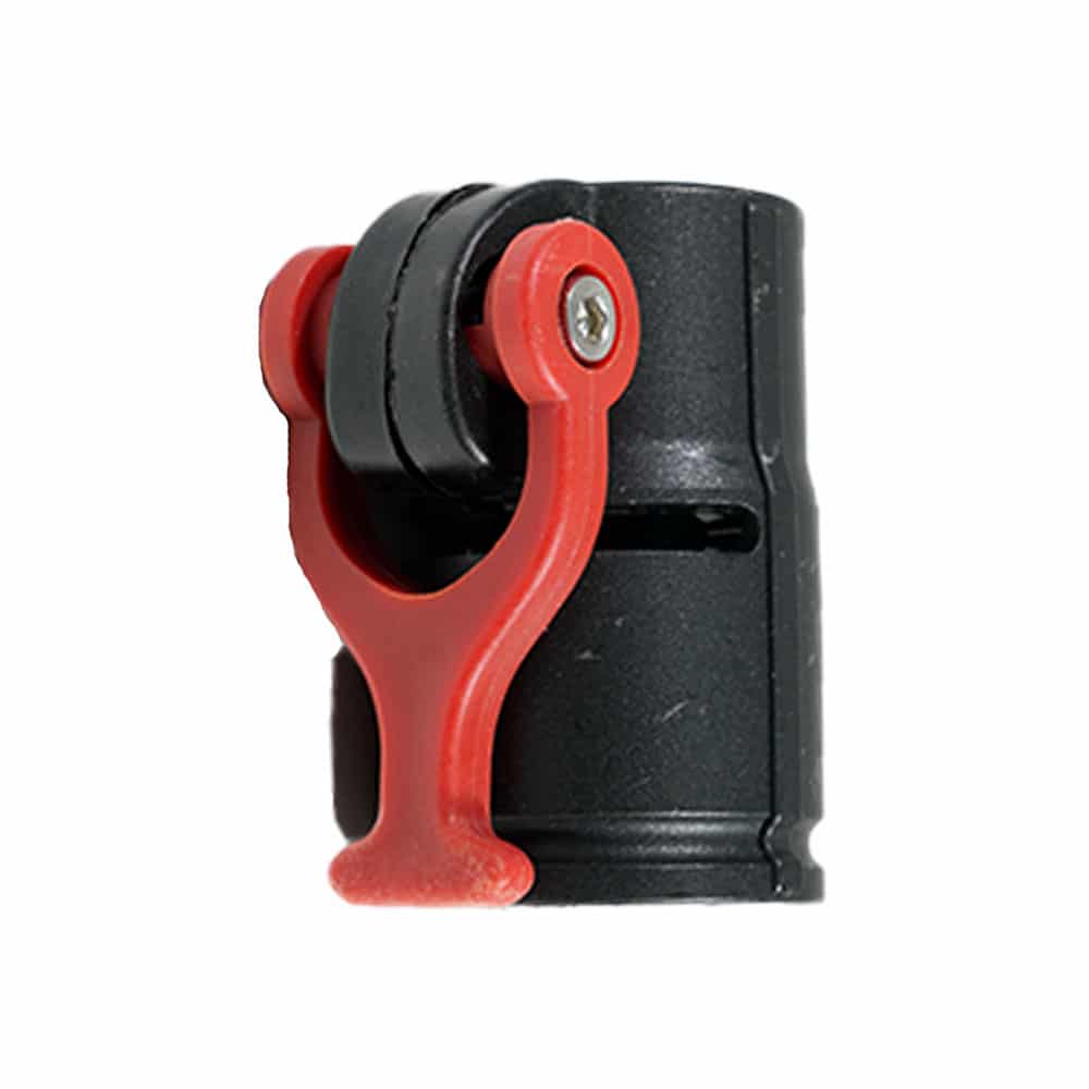 Detecting Innovations Black & Red Carbon Fiber Telescopic Shaft for Tele Knox - Lightweight Durable Extension Pole for Photography, Surveying, and Outdoor Activities