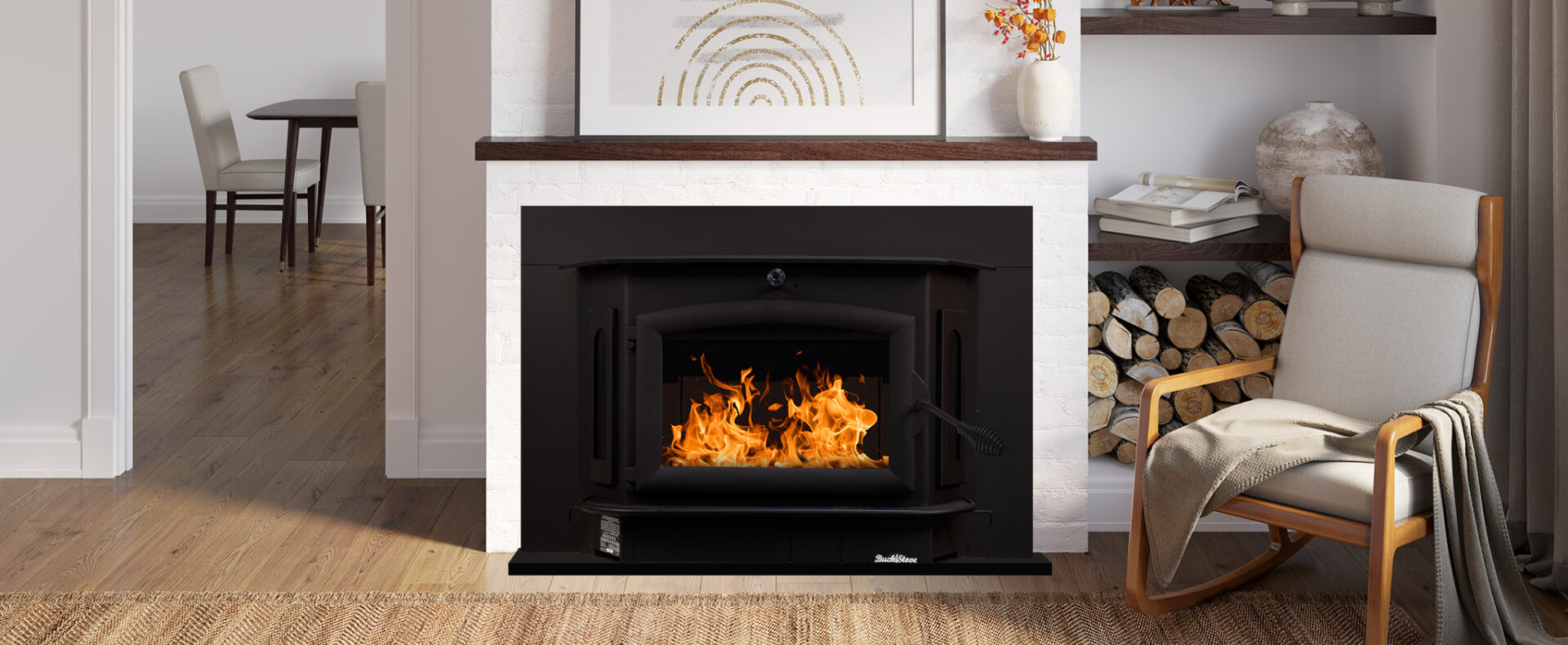 Buck Stove Model 91 Wood Stove - Insert or Freestanding Heating for Home, Cabin & RV | Efficient Indoor & Outdoor Use