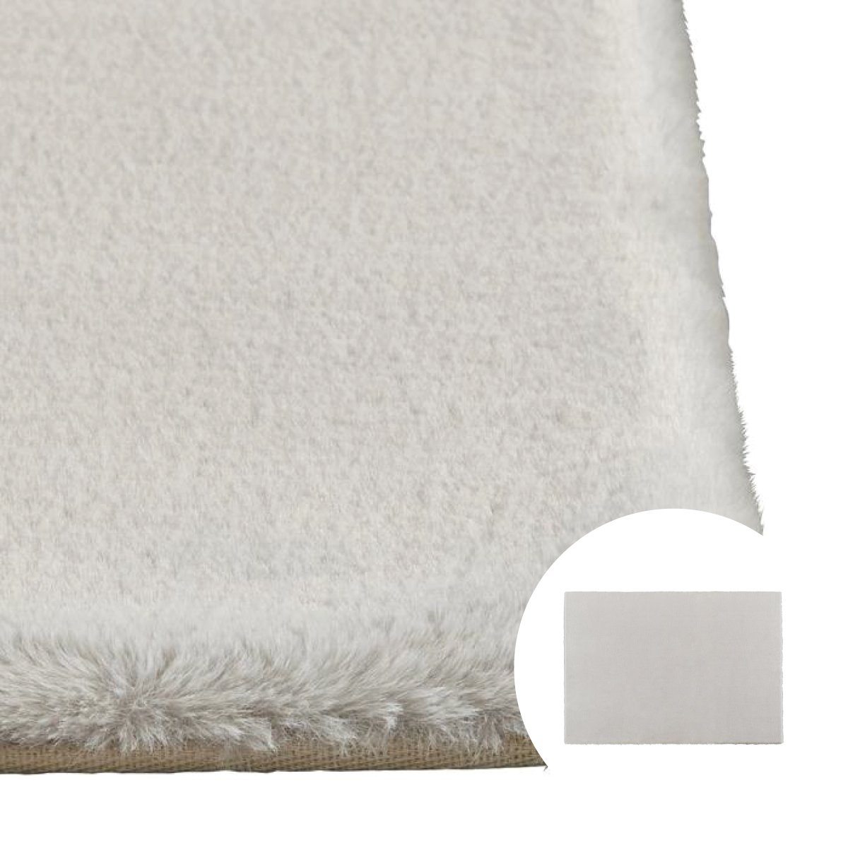 Premium Mitis Rug - Medium Light Gray (2000mm x 1400mm) - Soft Living Room Carpet for Home Decor & Cozy Bedroom Floor Mat