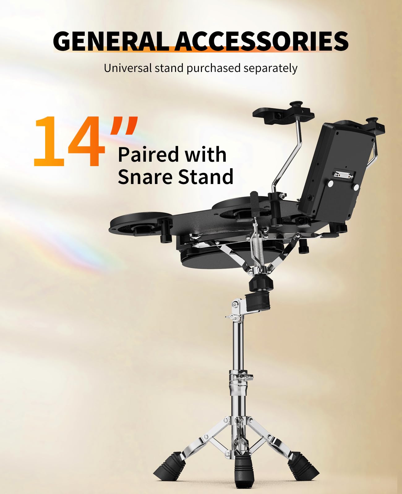 LEKATO Electronic Drum Set - Portable Electric Drum Kit for Beginners with Quiet Mesh Snare Pads, 220+ Sounds, USB MIDI, 2 Switch Pedals, Drum Sticks & Travel Bag - Perfect for Home Practice, Studio Recording & Live Performances
