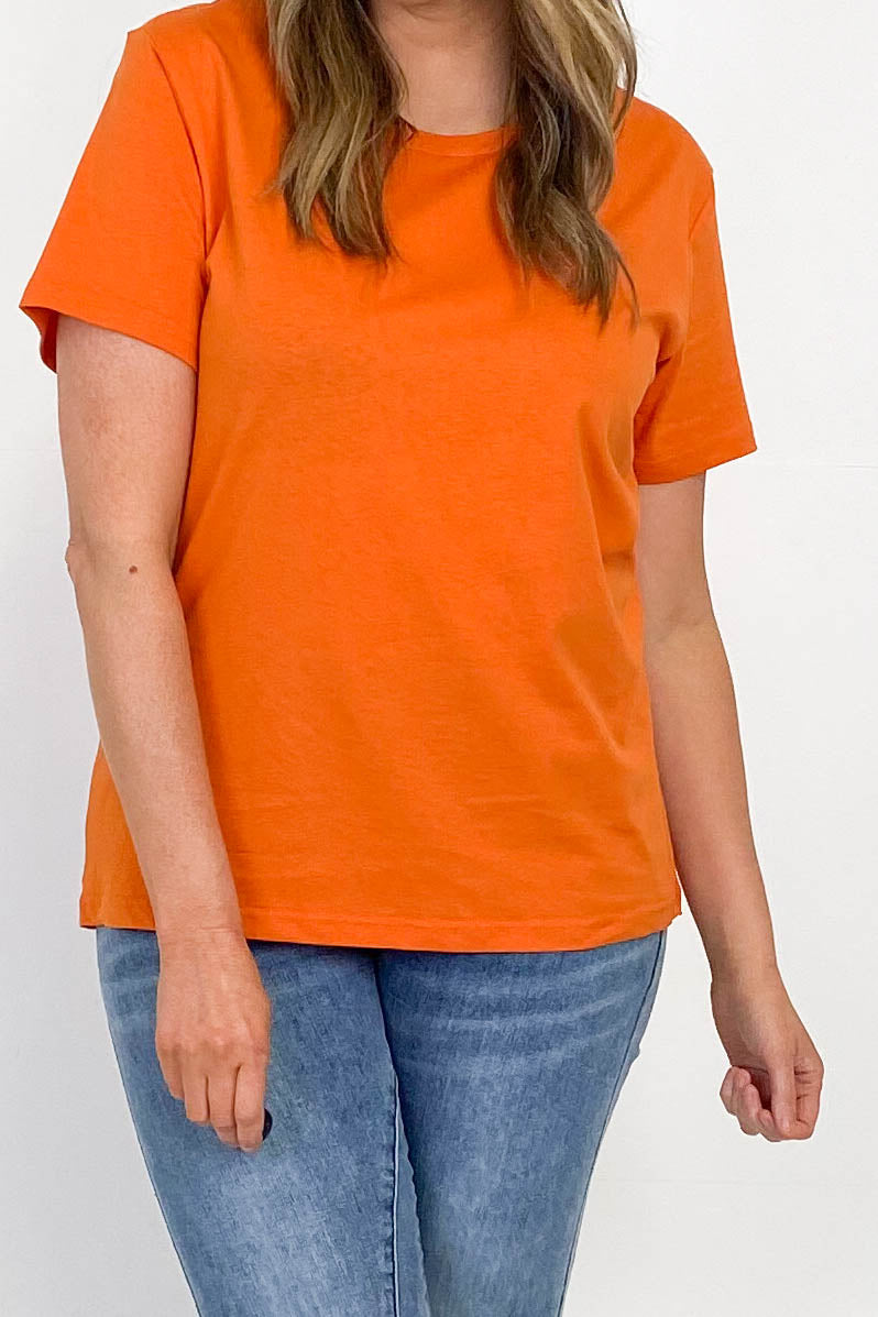 AS Colour Maple Tee - Soft Cotton T-Shirt for Men & Women in Orange | Casual Wear, Street Style & Everyday Comfort