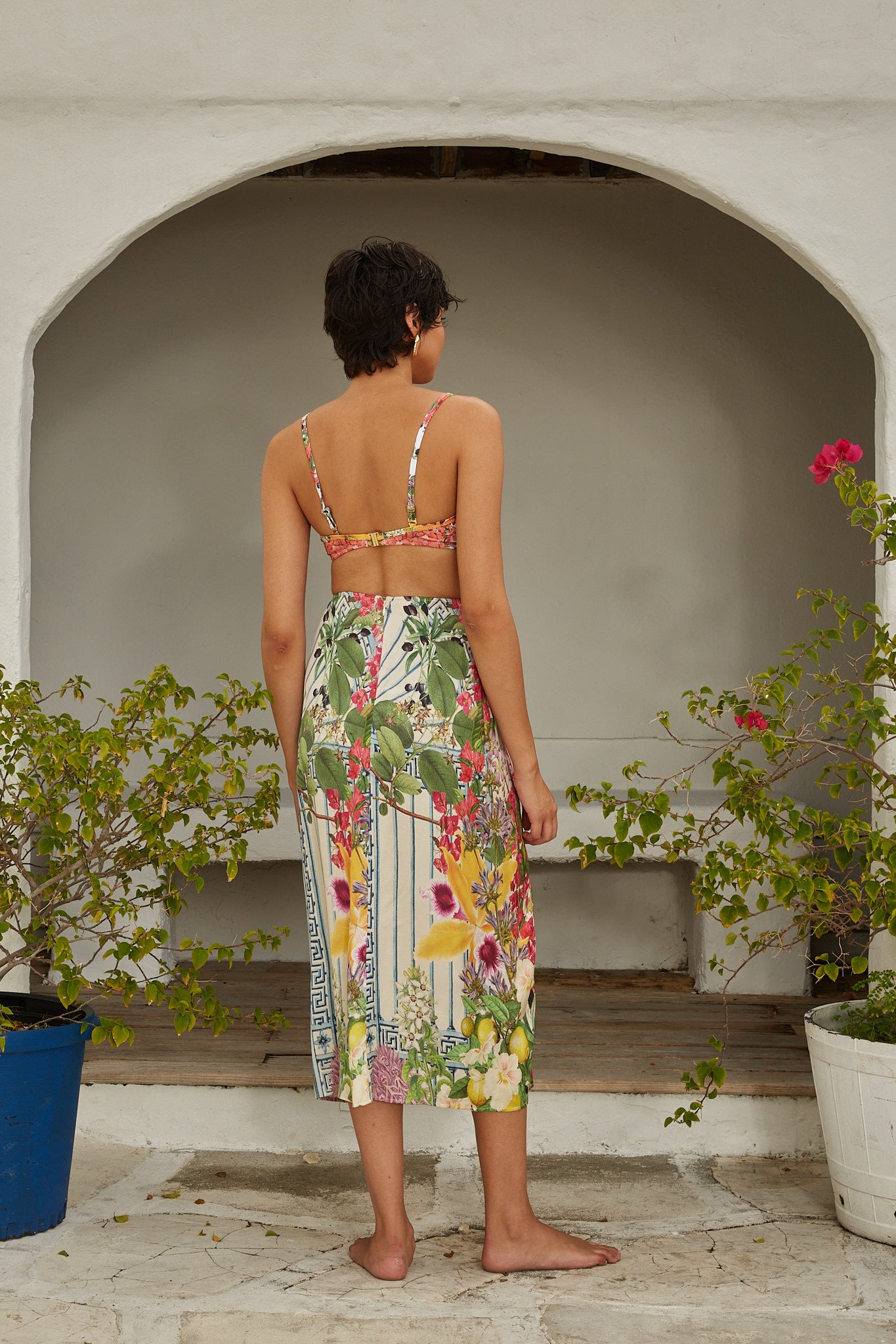 Analia Skirt - Women's Flowy Midi Skirt with Elastic Waist | Perfect for Summer, Beach & Casual Outfits | Final Sale