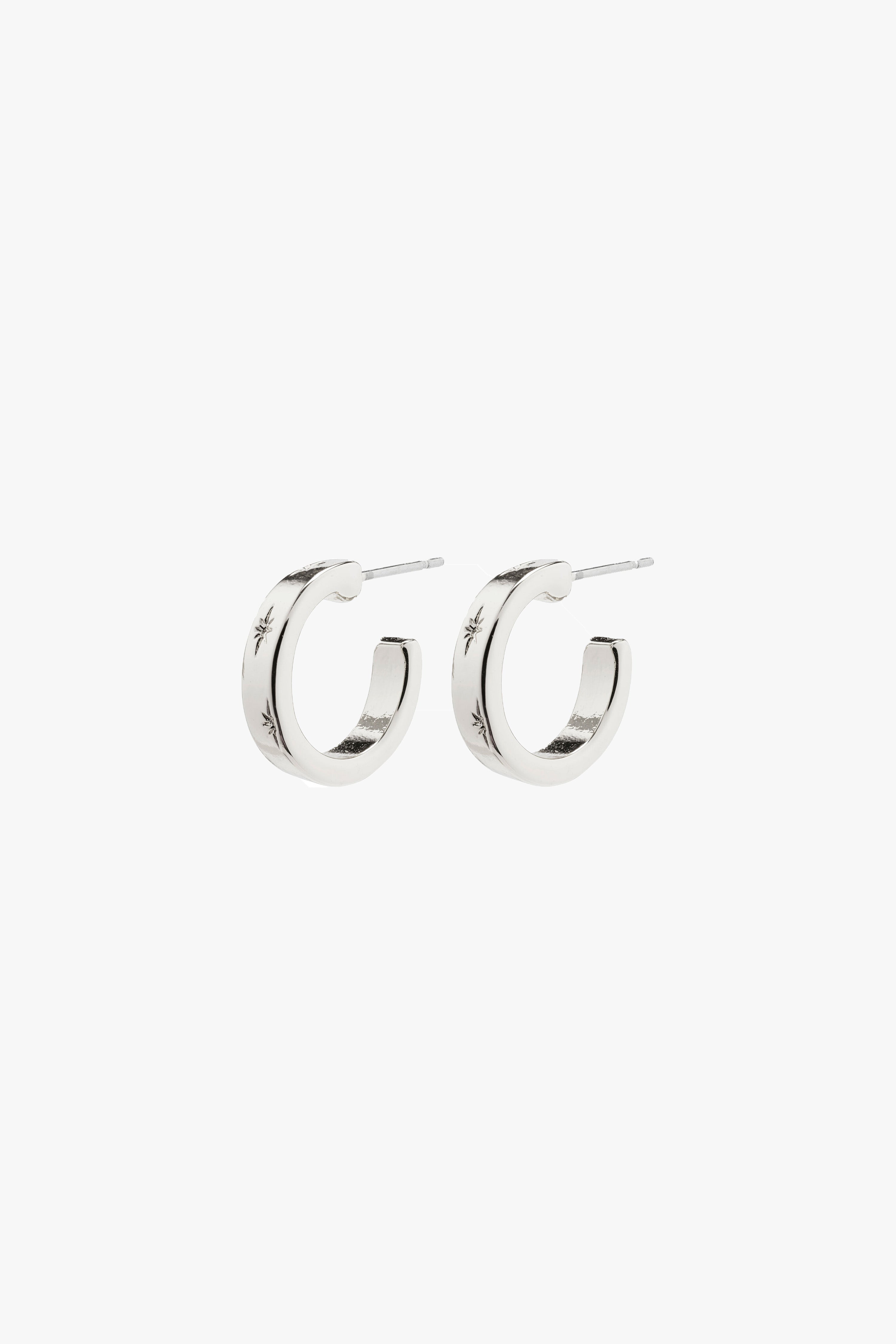 Efia Huggie Hoop Silver Plated Earrings for Women - Minimalist Small Hoop Earrings for Everyday Wear - Perfect for Work, Date Night & Casual Outfits