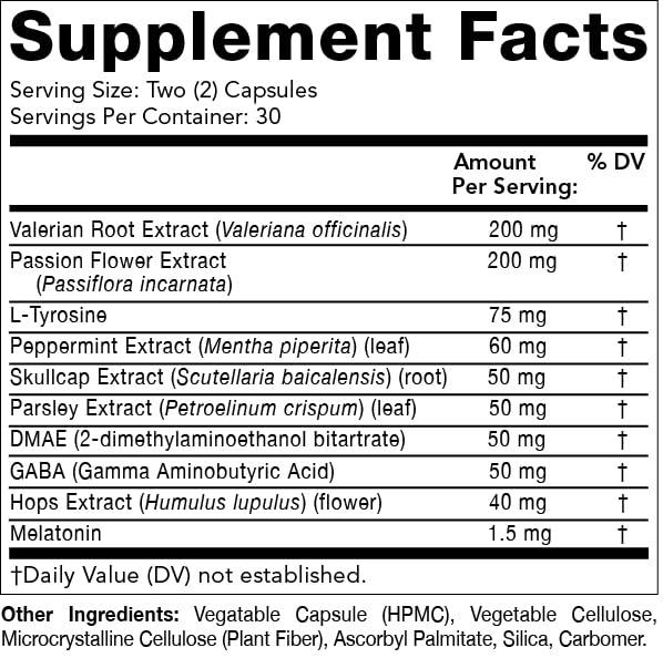 Olympian Labs Rest Easy Melatonin & Herbal Sleep Supplement - 60 Vegan Capsules for Deep Sleep & Relaxation | Natural Sleep Aid for Stress Relief & Nighttime Wellness