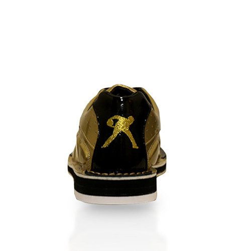 3G Men's Belmo Tour S Gold & Black Right Hand Bowling Shoes - Professional Performance for League & Tournament Play