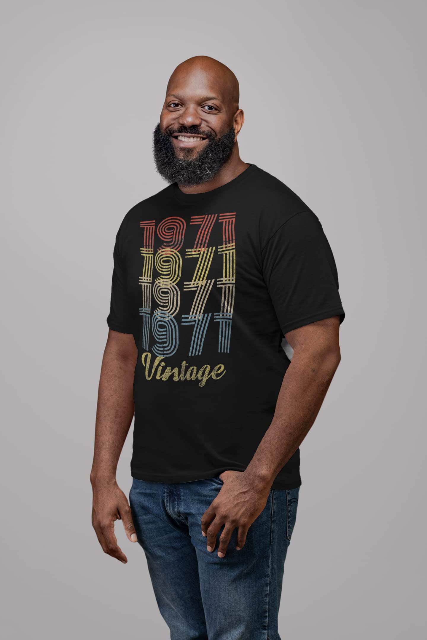 1971 Vintage Retro 54th Birthday Gift T-Shirt for Men - Funny 54 Year Old Birthday Present - Perfect for Parties, Gifts & Celebrations