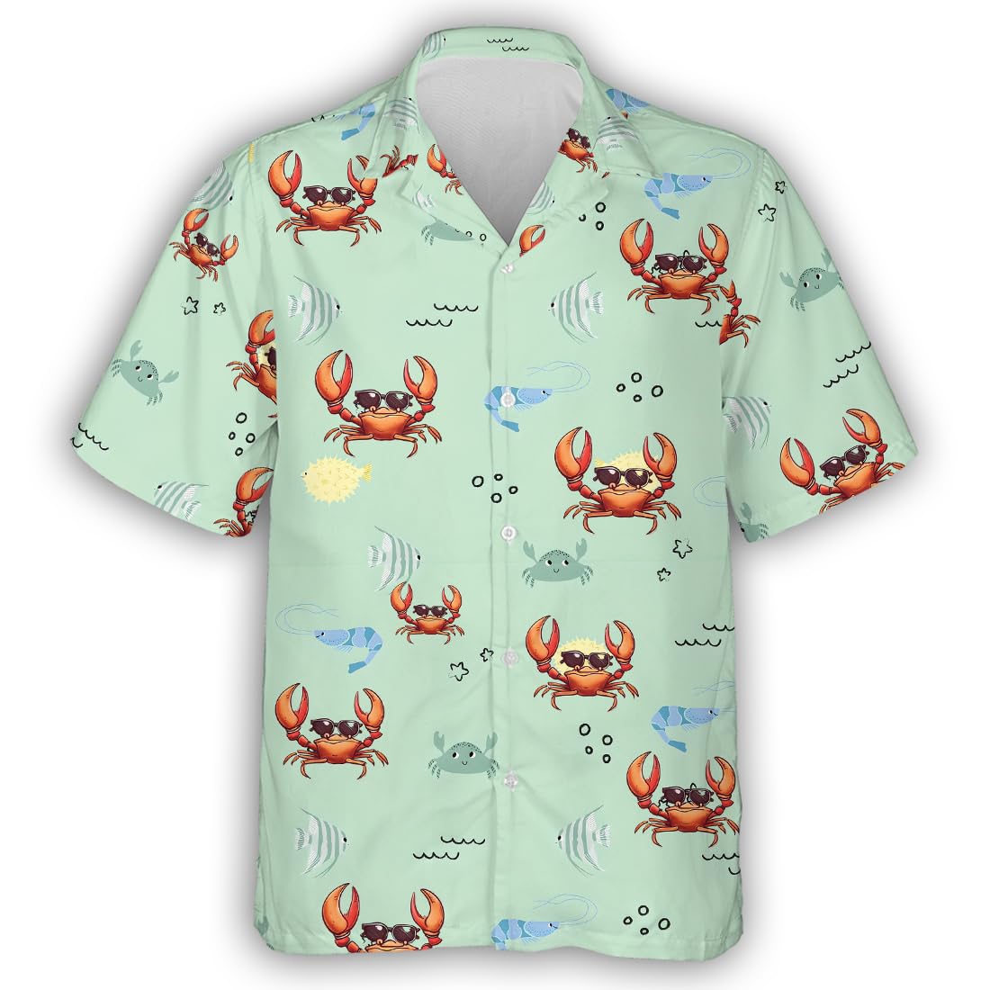 Men's Hawaiian Shirt Short Sleeve Button Down - Tropical Floral Print Casual Shirt for Beach Party, Summer Vacation & Luau Events