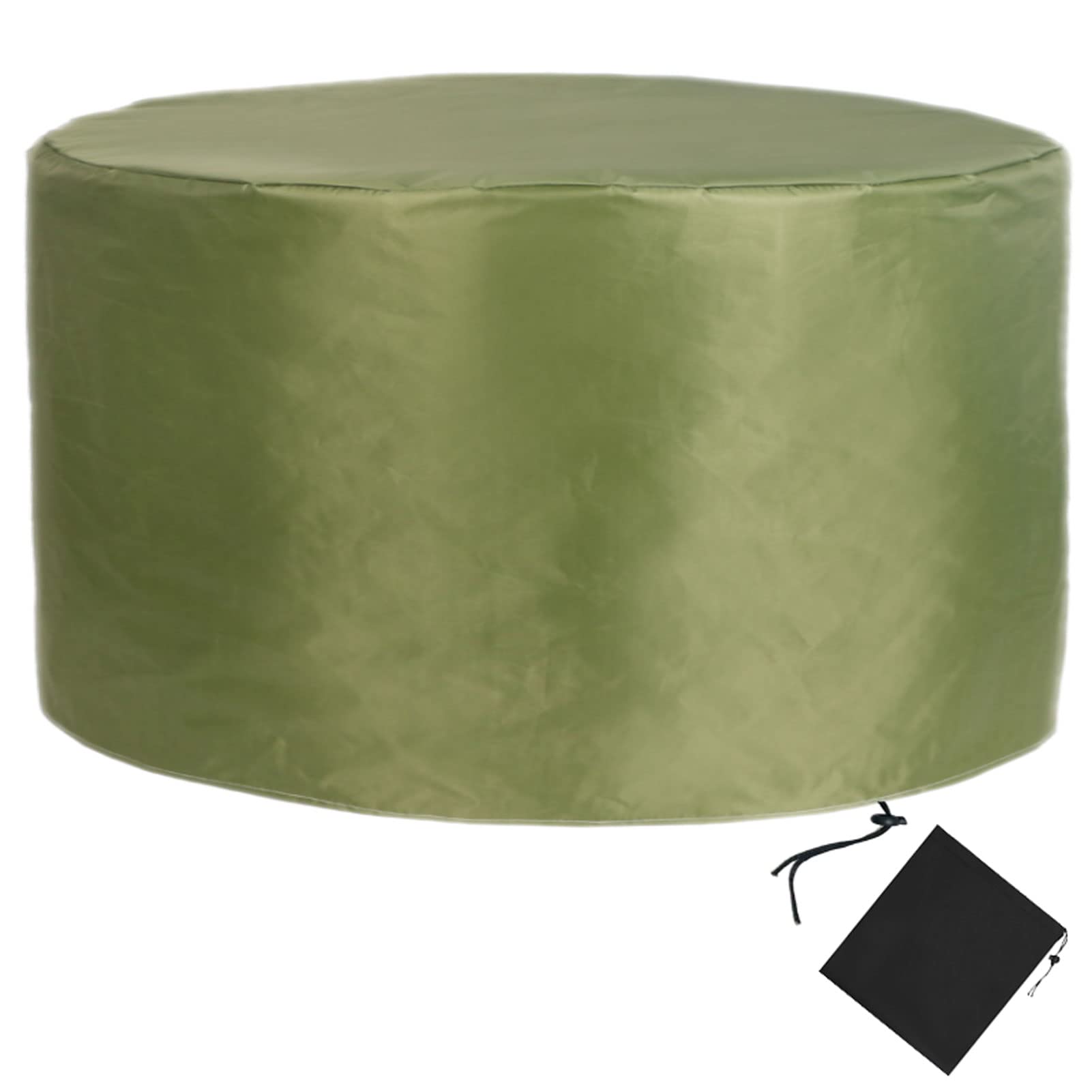 YSUEFIJO Waterproof 420D Oxford Fabric Patio Furniture Cover - 102x47in Round Table Cover, UV-Resistant & Tear-Resistant, Easy to Clean for Garden, Sofa, Dining Table & Chairs - Perfect for Outdoor Use in All Weather Conditions