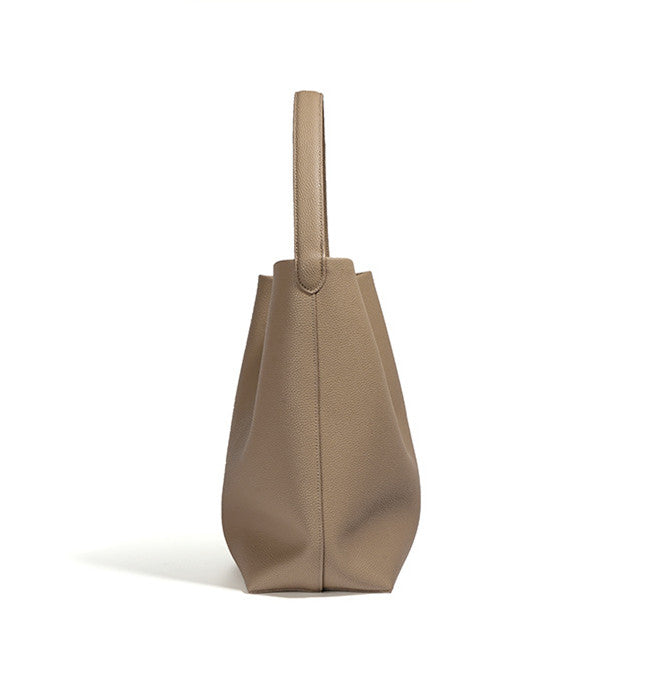 Stylish Soft Leather Bucket Handbag for Women - Fashionable Crossbody Shoulder Bag - Perfect for Work, Travel & Everyday Use