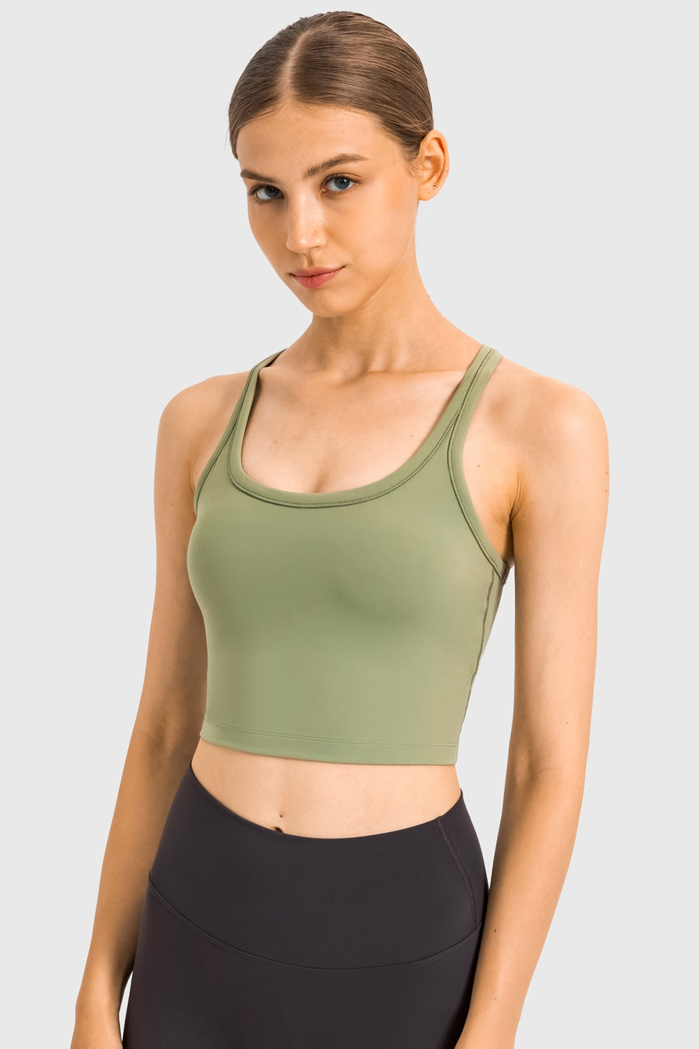 High Support Racerback Sports Bra for Women - Breathable Workout Top for Running, Yoga & Gym - Comfortable Fitness Apparel for Active Lifestyles