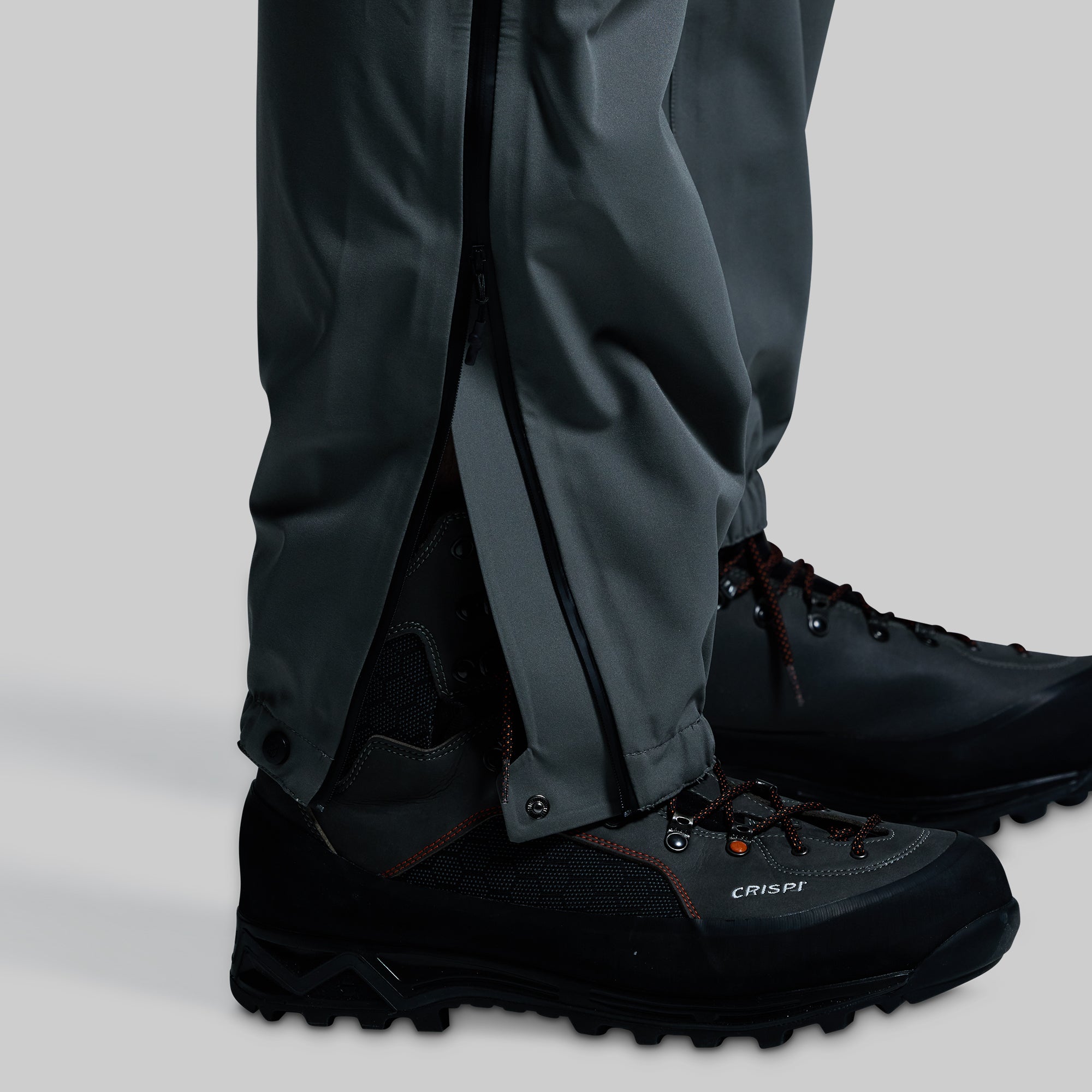 Mission FLEX Rain Pants for Men - Waterproof Hiking & Outdoor Pants (Wolf Grey) - Perfect for Camping, Fishing & Wet Weather Adventures