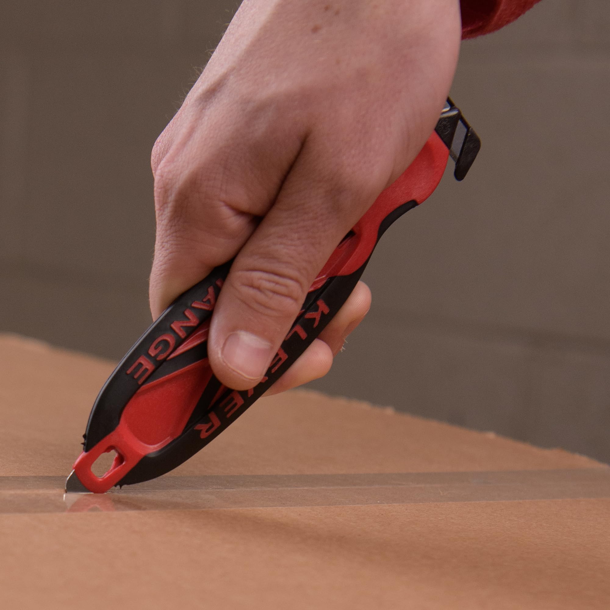 Klever X-Change Box Cutter with Narrow Cut Head - 10 Pack Carbon Steel Utility Knives for Opening Packages, Boxes, Film & Tape (Blue, KCJ-XC-20B) - Ideal for Warehouse, Shipping, Retail & Home Use