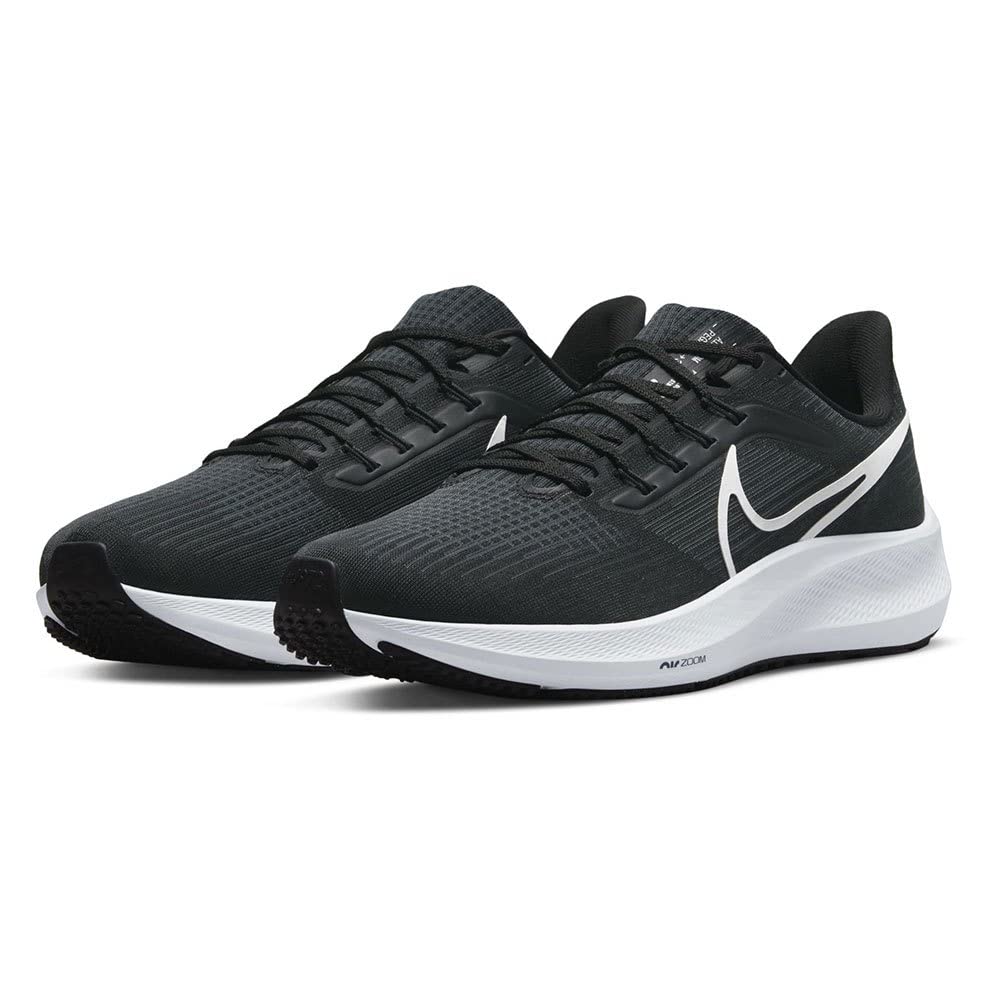 Nike Men's Air Zoom Pegasus 39 Running Shoes - Black/White-Black - Size 6 | Lightweight Cushioned Sneakers for Jogging, Training & Everyday Wear