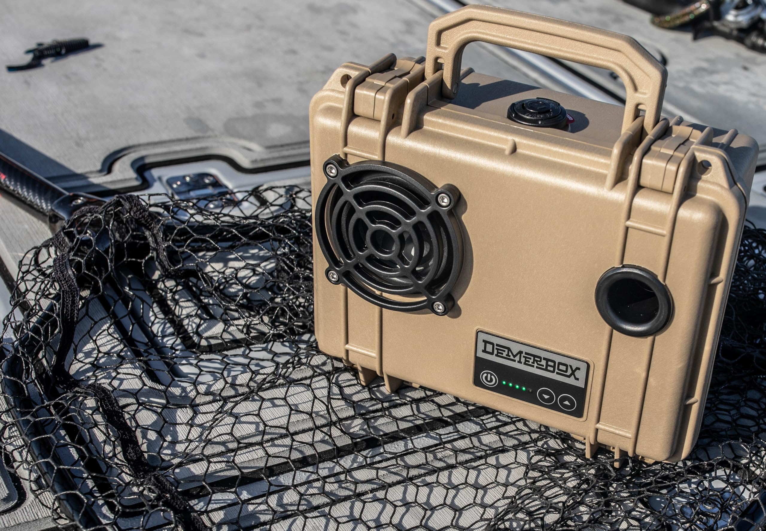 Waterproof Portable Bluetooth Speaker - 40+ Hour Battery, Deep Bass, Loud Sound, USB Charging & Dry Box - Rugged Outdoor Speaker for Camping, Beach, Pool Party & Travel (Fraser Tan, DB1)