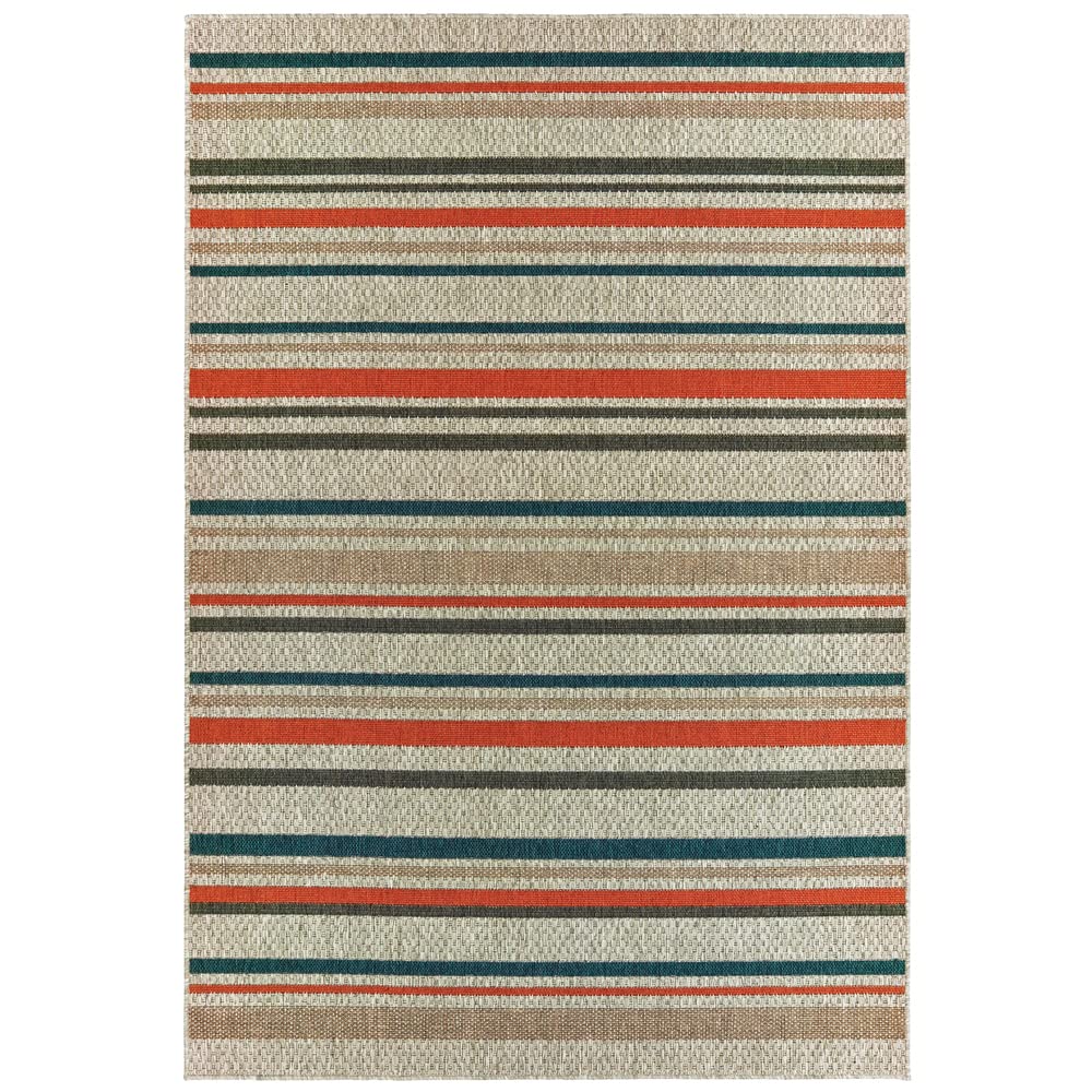 Premium Outdoor Rug 5x8 - Waterproof & UV Resistant - Latitude Outdoor Rugs 602W3 - Perfect for Patio, Deck, Poolside & Garden Decor