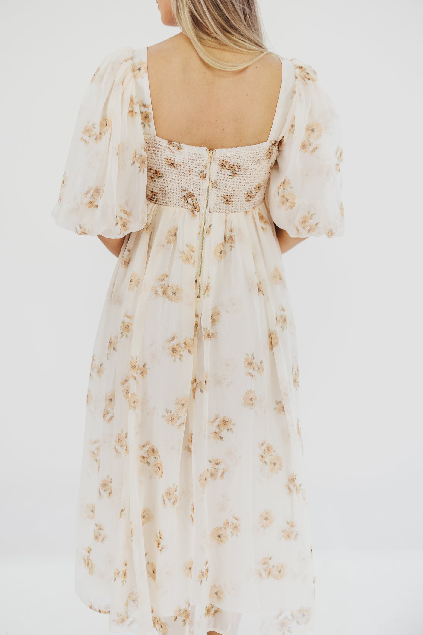 Harlow Maxi Dress in Taupe Floral - Bump Friendly Maternity Dress with Inclusive Sizing (S-3XL) | Perfect for Pregnancy, Beach Vacations & Special Occasions
