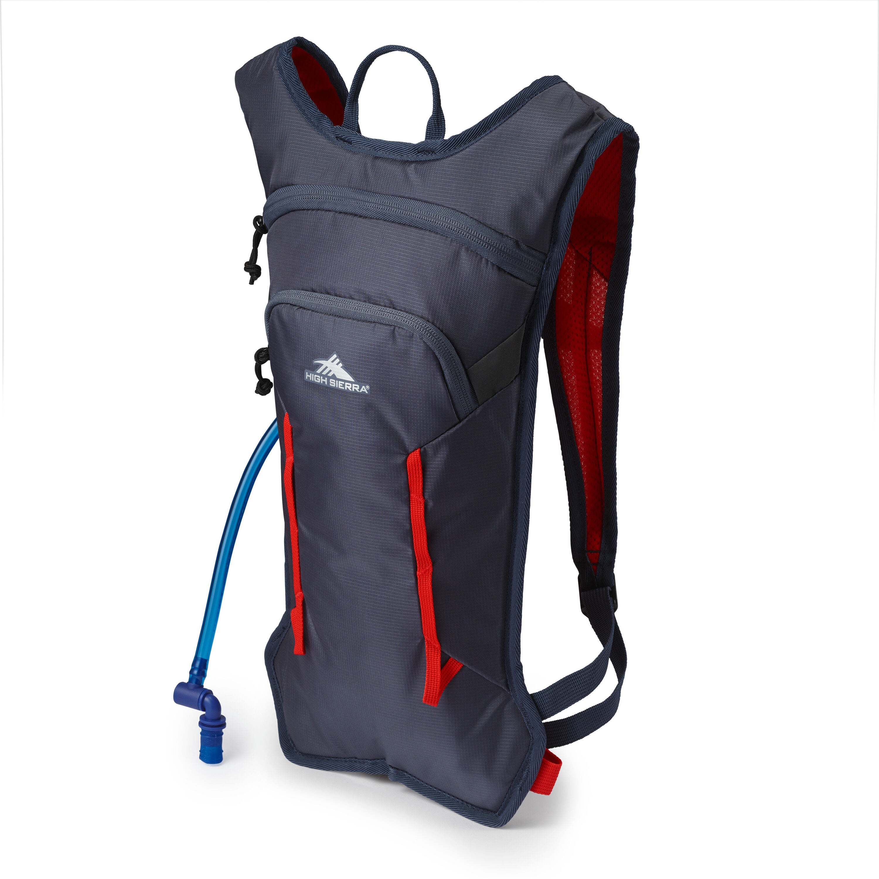 High Sierra Hydrahike 2.0 4L Hydration Backpack - Lightweight Water Bladder Pack for Hiking, Running & Outdoor Adventures - Grey Blue