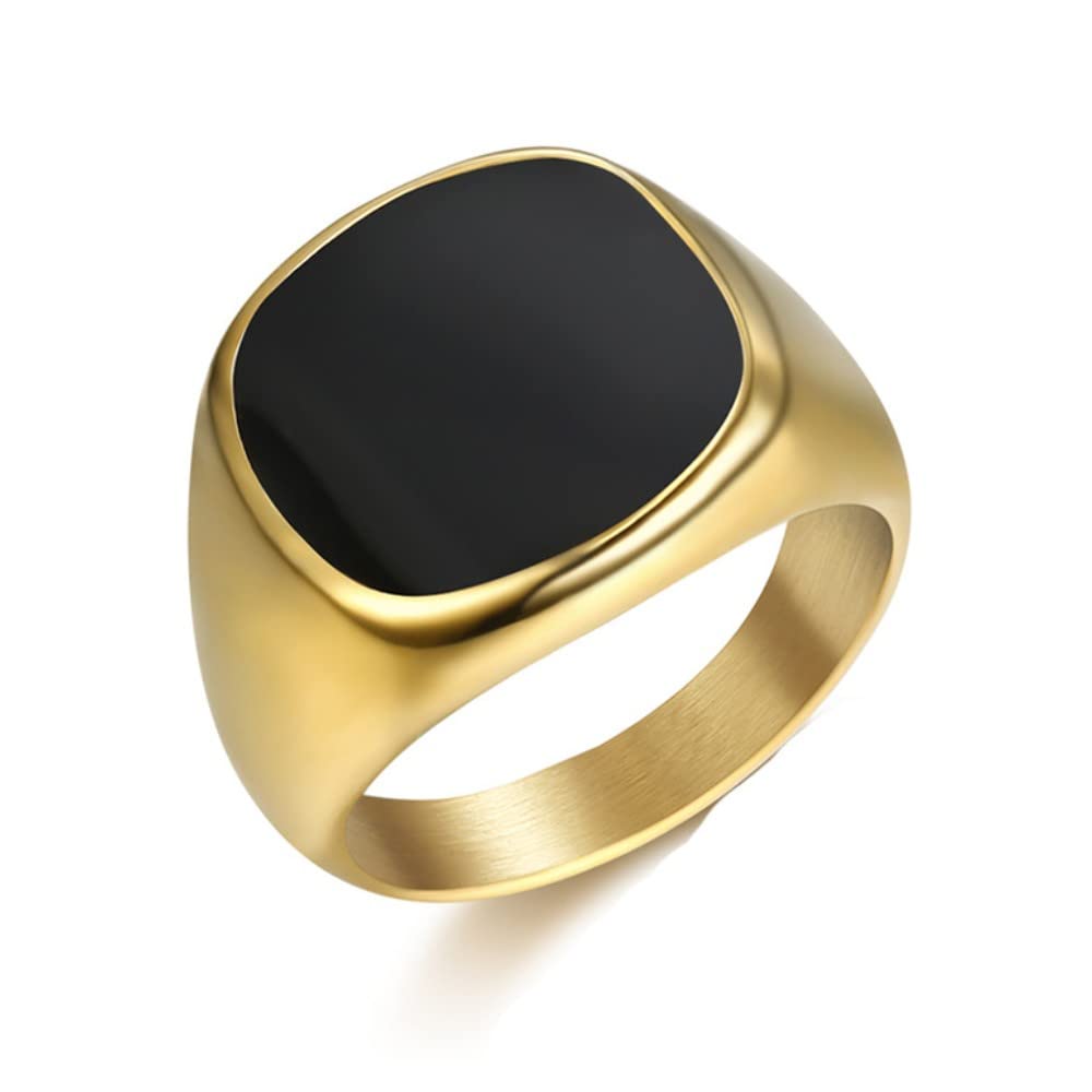 Women's Stacking Statement Rings Set - Personalized Stainless Steel Irregular Party Rings with Flat Glossy Finish | Bold Chunky Jewelry for Women & Gift for Men | Perfect for Night Out, Birthday Party & Special Occasions
