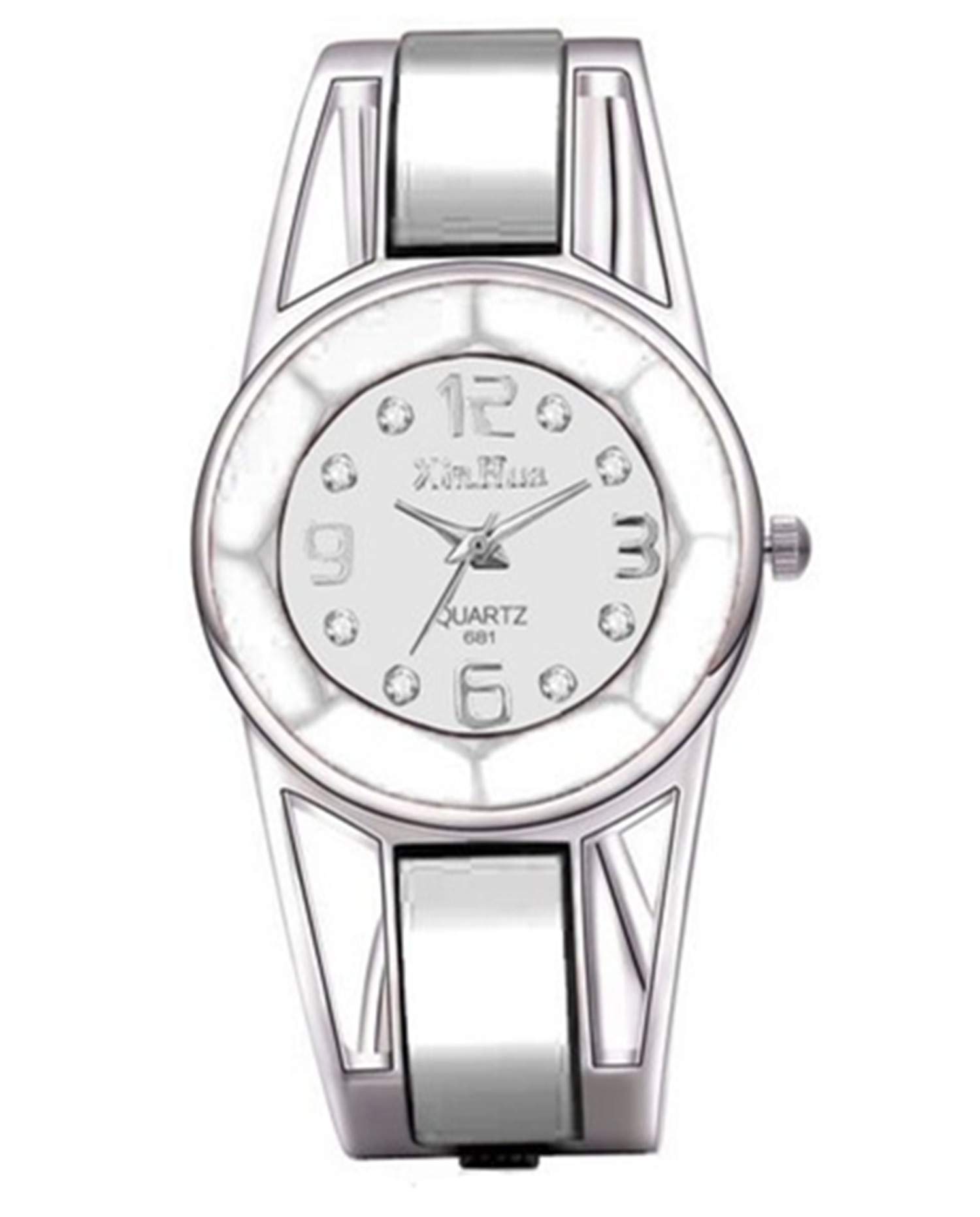 Vavna Women's Stainless Steel Black Dial Bracelet Watch - Quartz Analog Wristwatch for Ladies - Perfect for Office, Casual Wear & Gift Giving