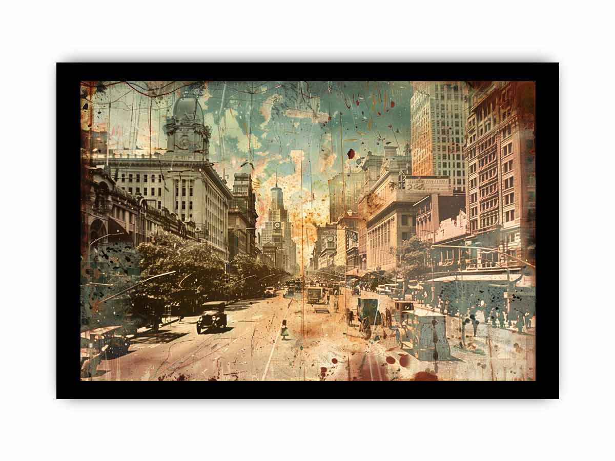 Vintage Brisbane City Print - Retro Urban Wall Art Decor for Home, Office & Gifts - Perfect for Living Room, Bedroom & Office Spaces