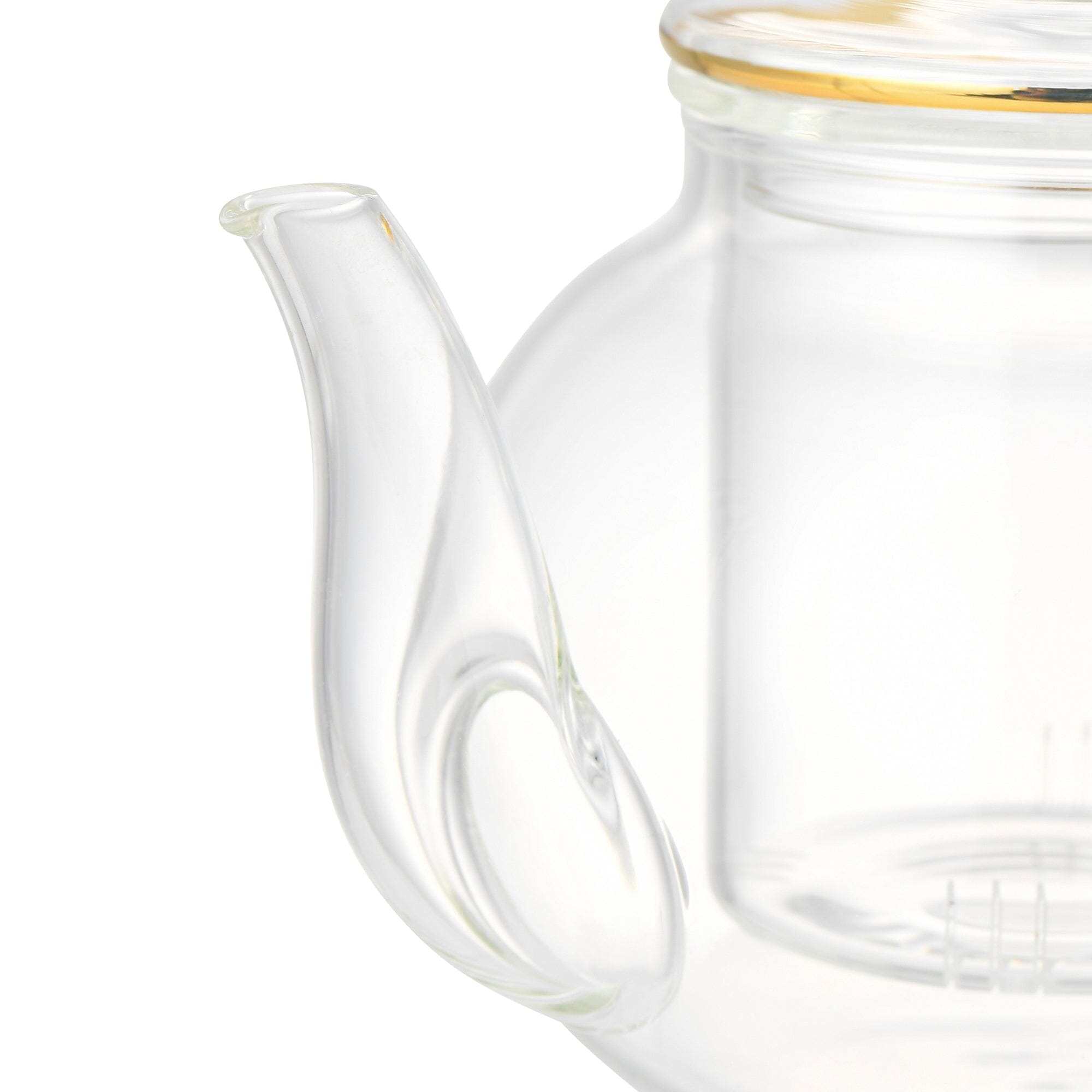 Premium Clear Glass Teapot with Gold Accents - Perfect for Loose Leaf Tea, Herbal Infusions & Home Decor - Ideal for Tea Lovers, Gift Giving & Cozy Afternoons