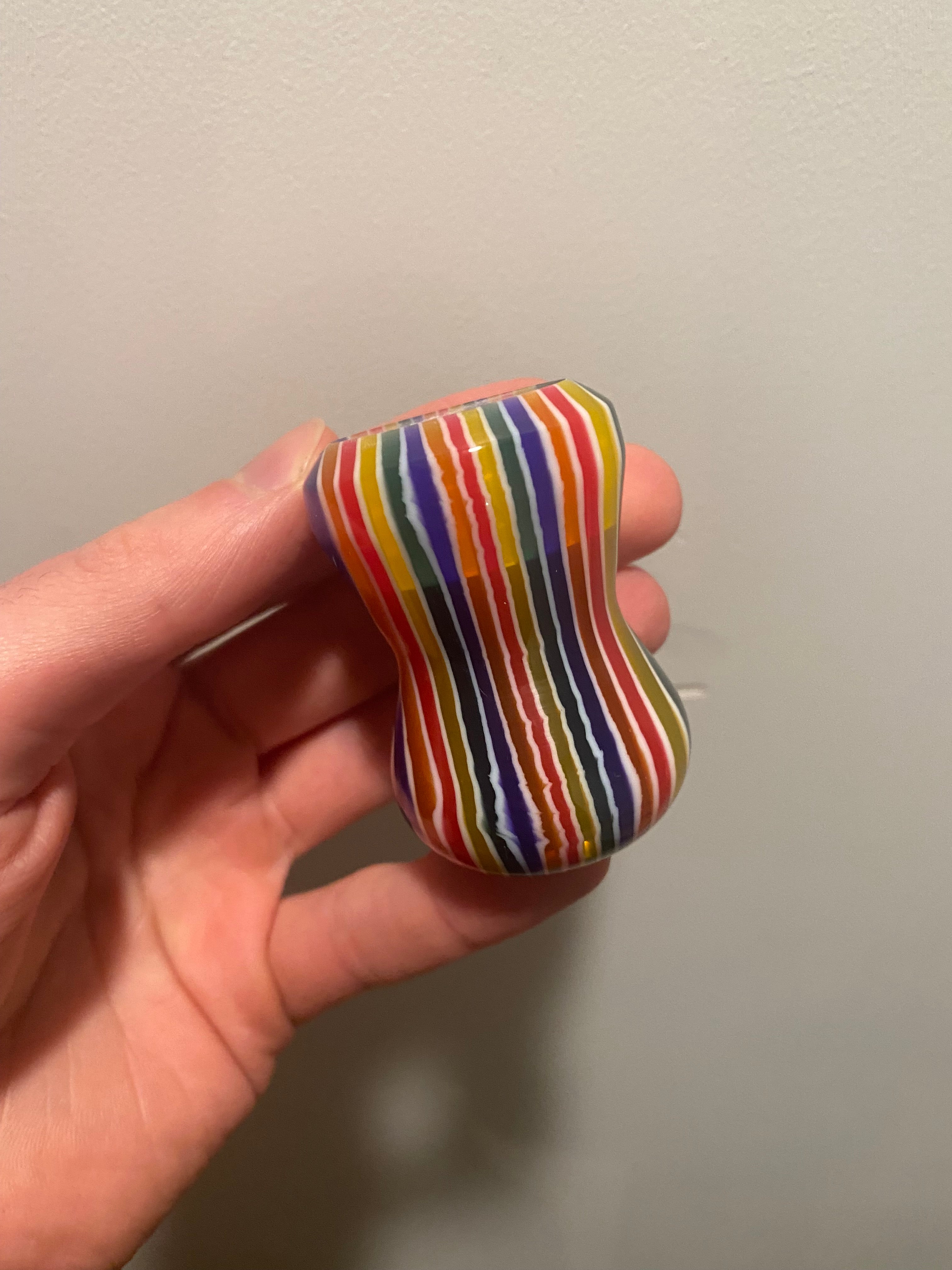 Handcrafted Candy Stripe Shaving Brush Handle - Fits 24mm & 26mm Knots - Premium Factory Second - Perfect for Wet Shaving & Grooming Kits