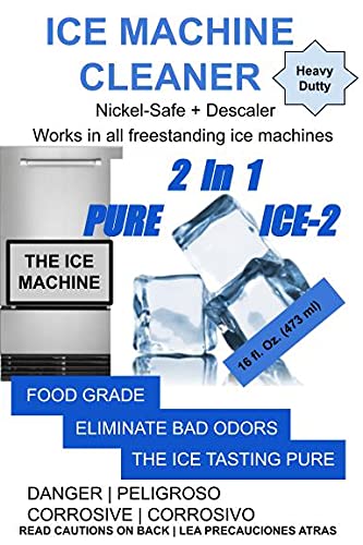 Best Ice Machine Cleaner for KitchenAid 4784604 - Deep Cleaning Solution for Refrigerator & Freezer Ice Makers - Eliminates Mold & Odors - Safe for Home & Commercial Use