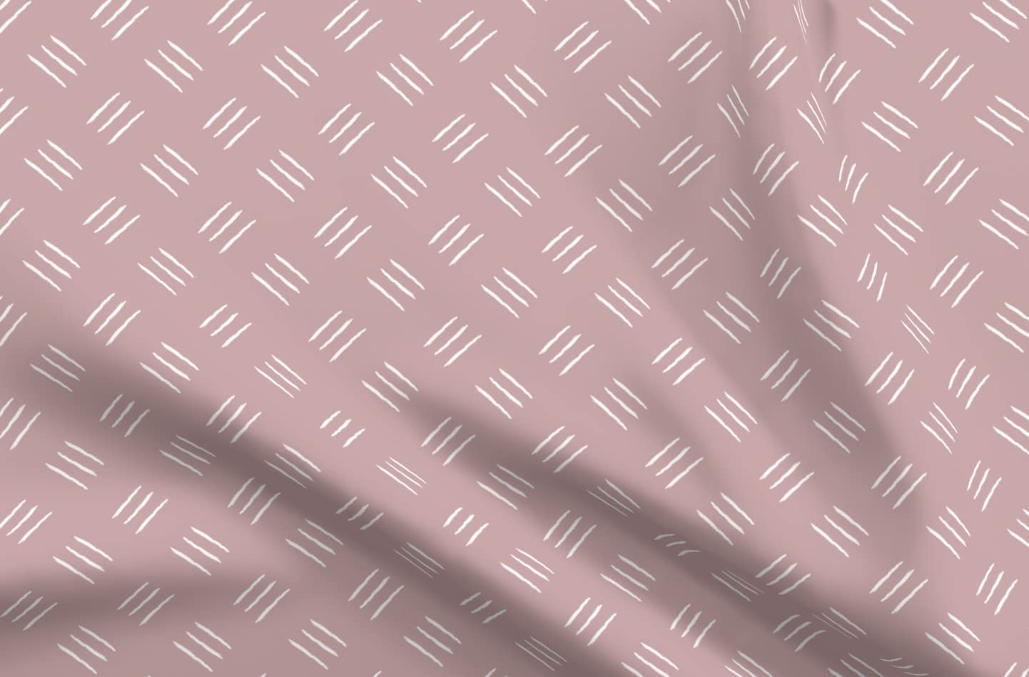 Mudcloth Dusty Pink Purple Mauve Printed Minky Fabric Fat Quarter - Soft Plush Fabric for Sewing Baby Blankets, Quilt Backing & Plush Toys | DIY Nursery Decor & Home Decor Projects