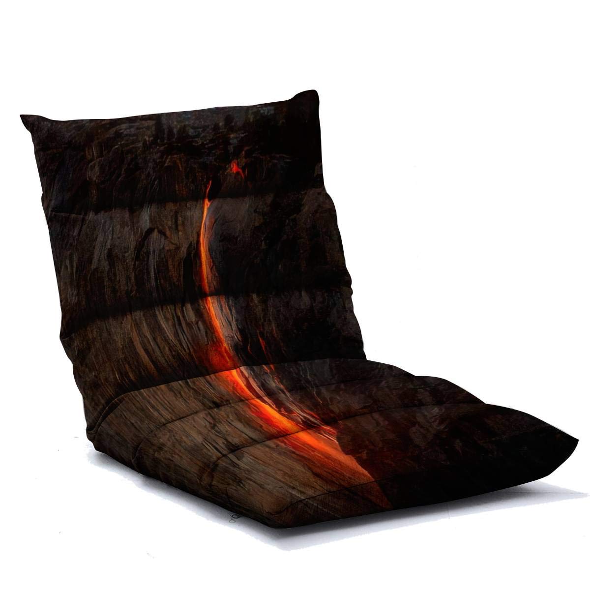 Adjustable Memory Foam Floor Lounger Chair - Foldable Floor Sofa for Adults, Home, Office, Reading, Watching TV & Gaming - Perfect for Relaxing in Living Room, Bedroom or Dorm (Inspired by Yosemite's Horsetail Firefall, California)