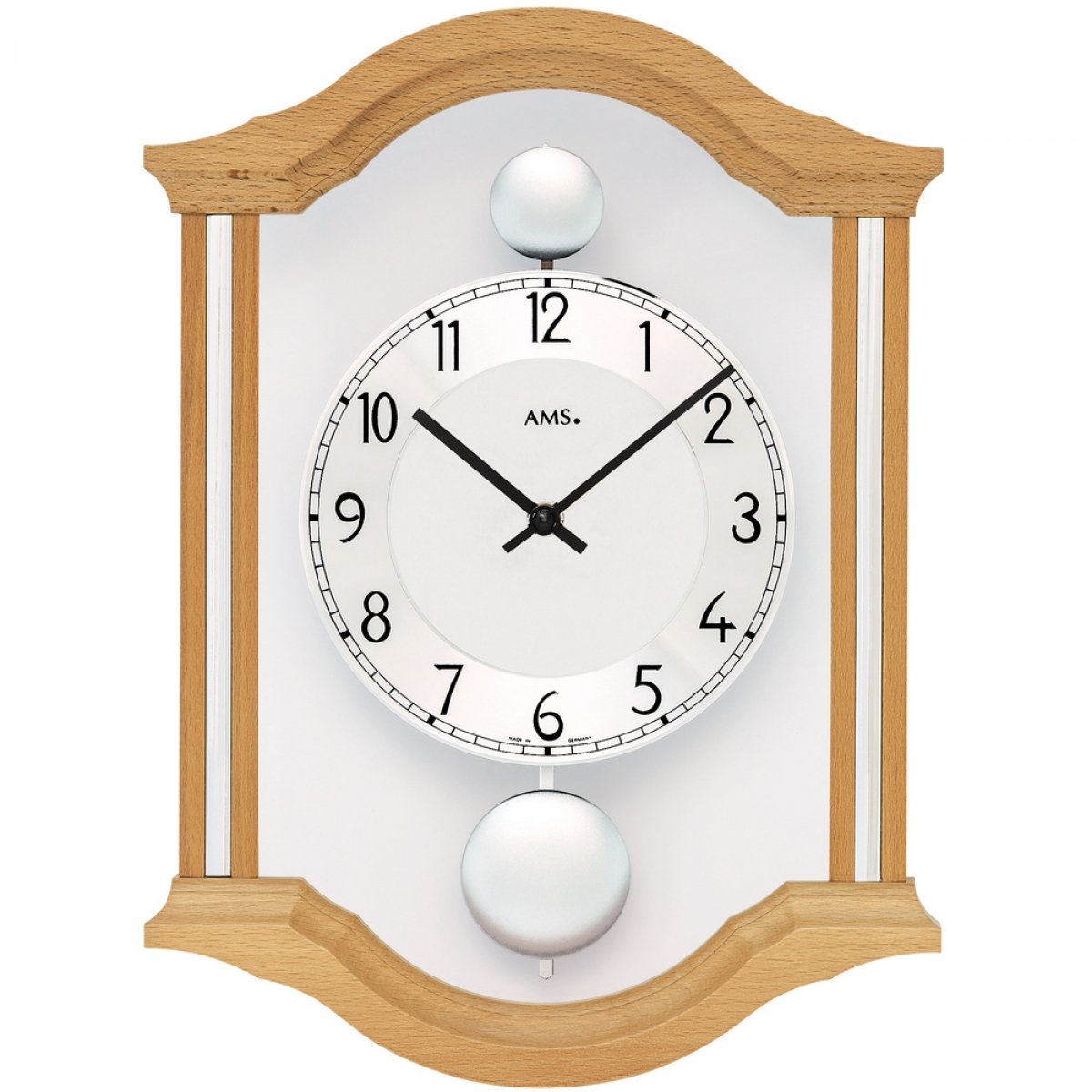 Modern Silent Wall Clock with Quartz Movement - Battery Operated, Large Easy-to-Read Numbers - Perfect for Living Room, Bedroom, Office & Kitchen Decor